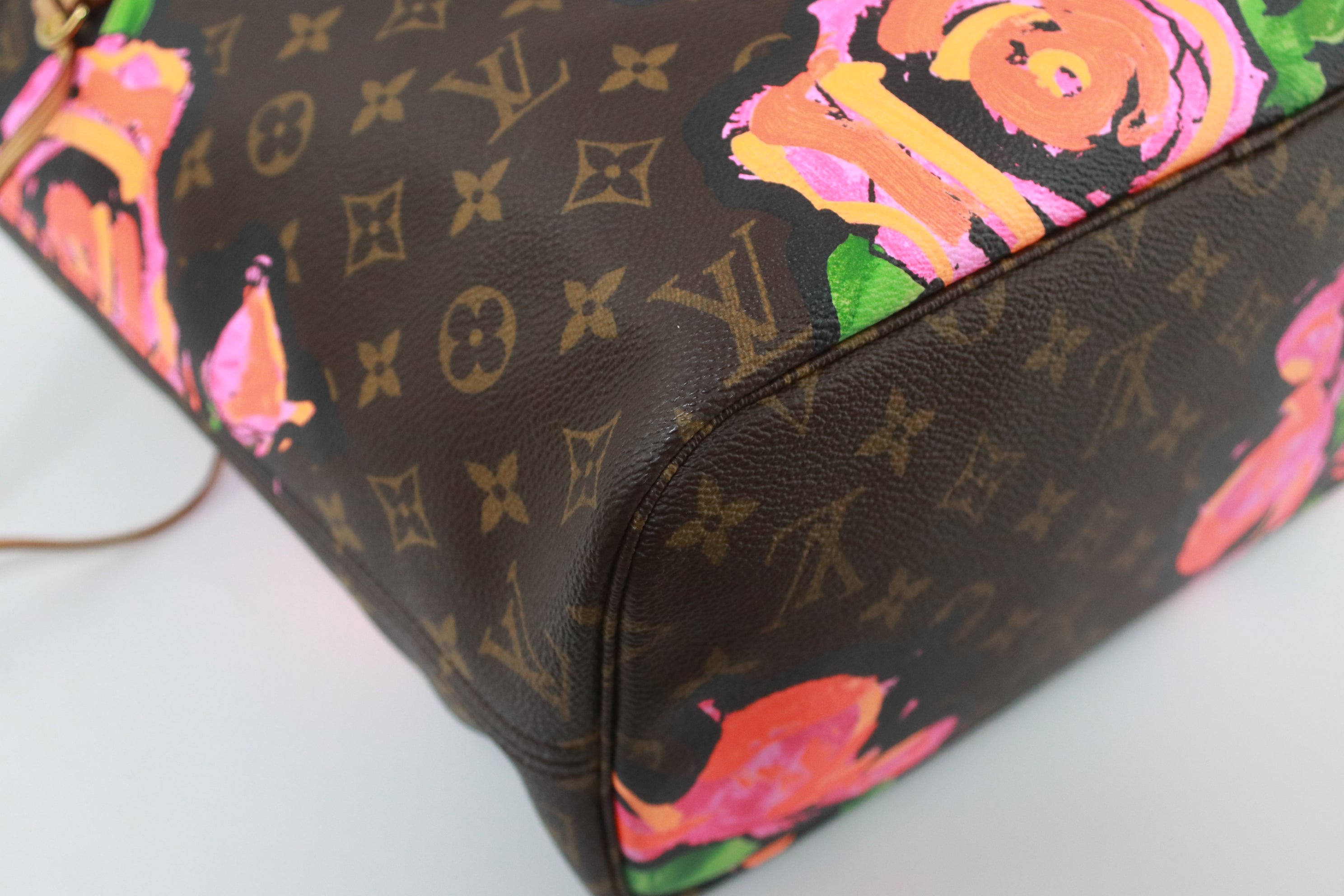 Louis Vuitton Neverfull mm Stephen Sprouse Roses Limited Edition used (5558)