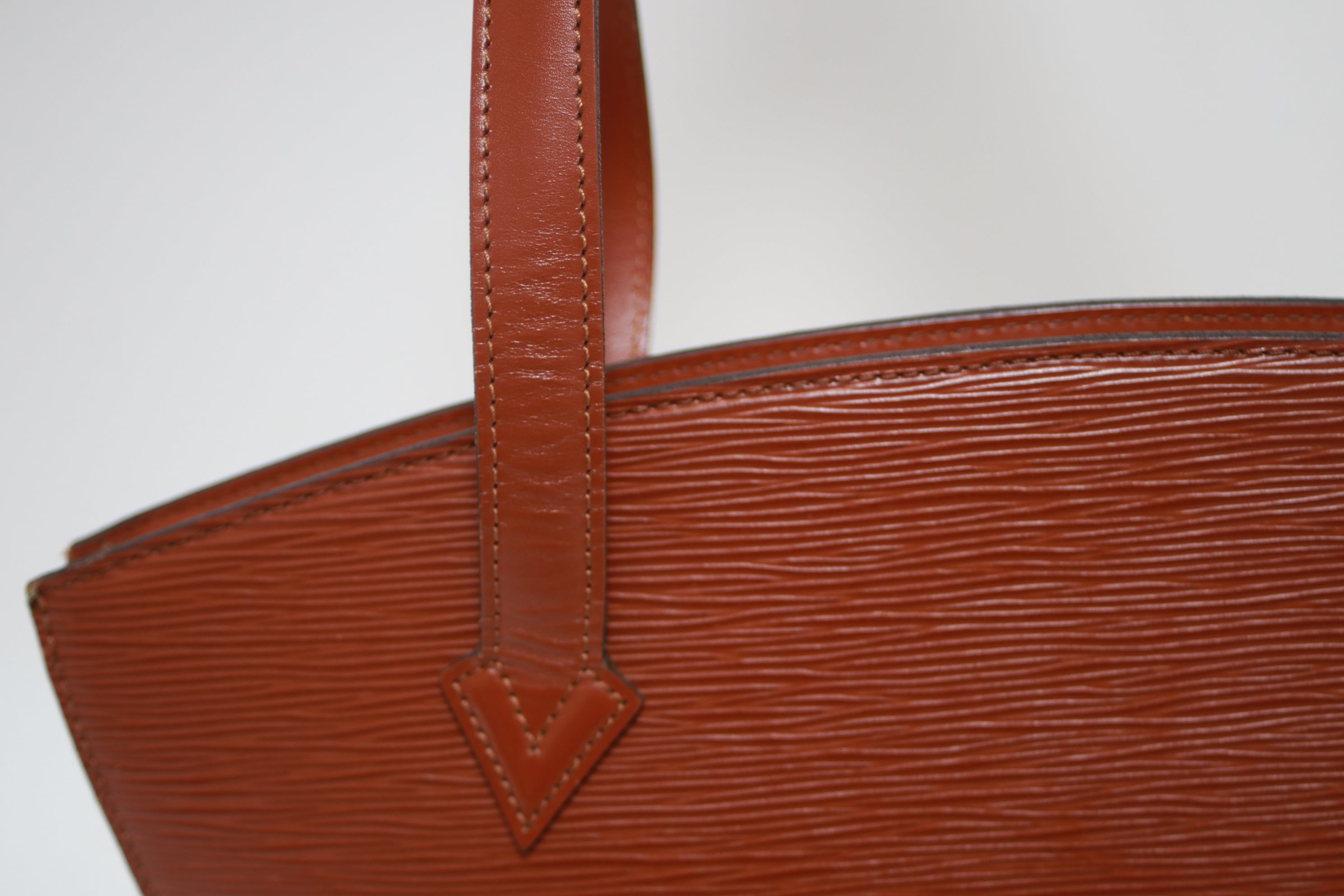 Louis Vuitton Saint Jacque Kenya Brown Small Shoulder Tote Bag Used (7967)