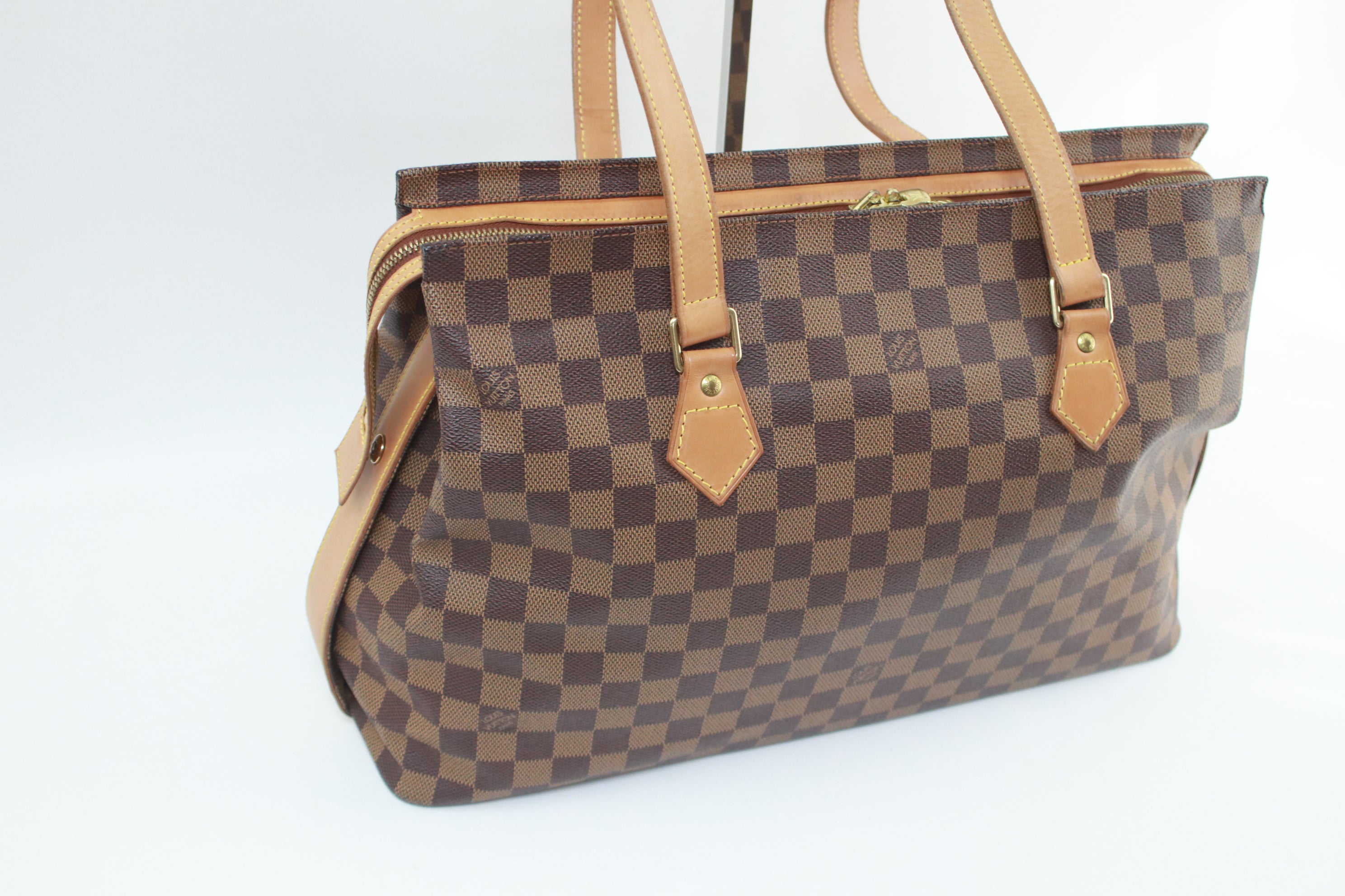 Louis Vuitton Limited Edition Centenaire Damier Columbine Zip Shoulder Bag