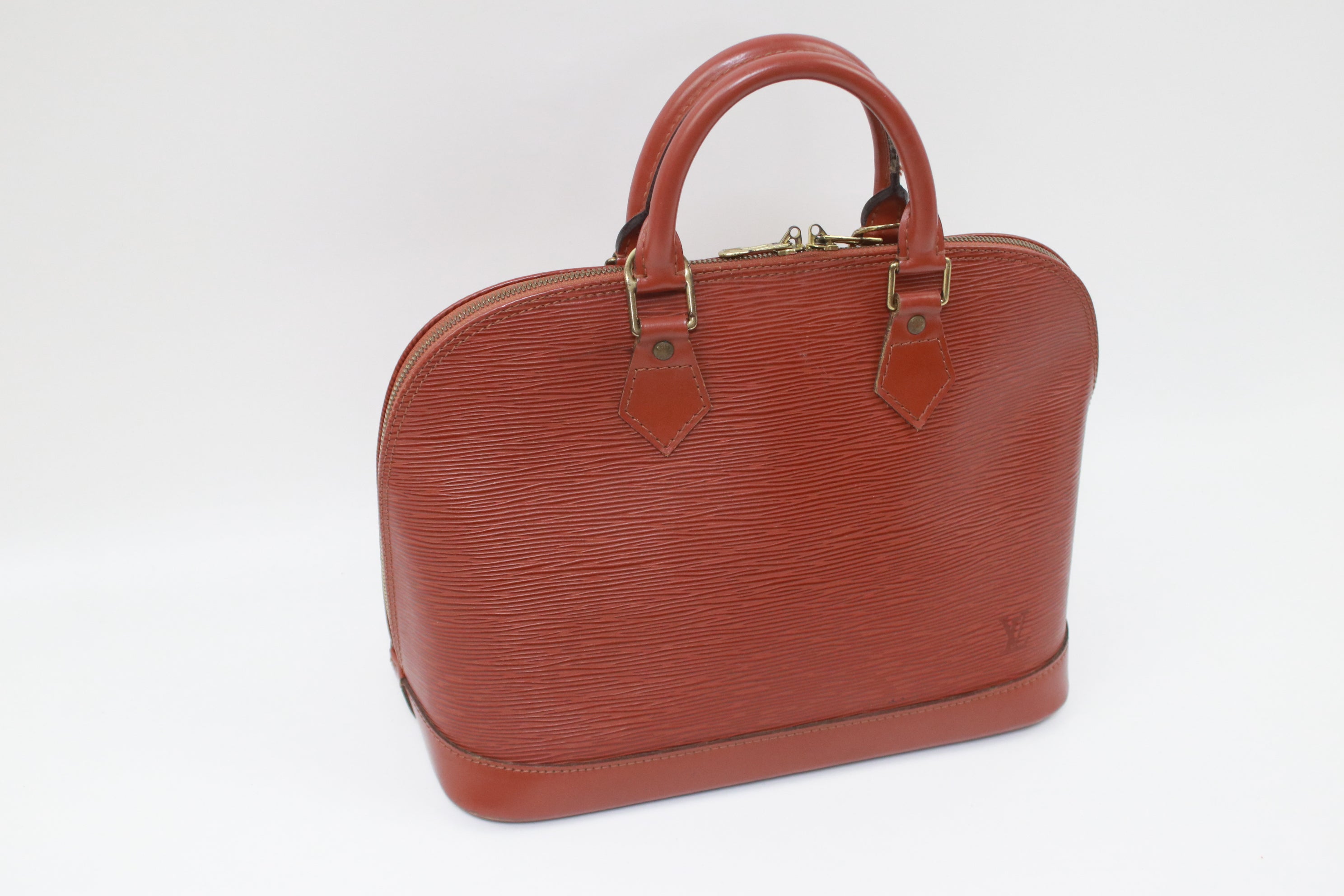 Louis Vuitton Alma PM Kenya Brown Handbag Used (6954)