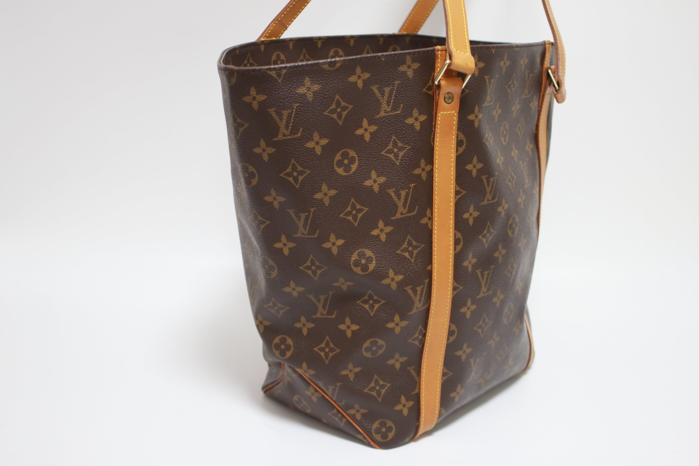 Louis Vuitton Sac Shopping Shoulder Tote Bag Used