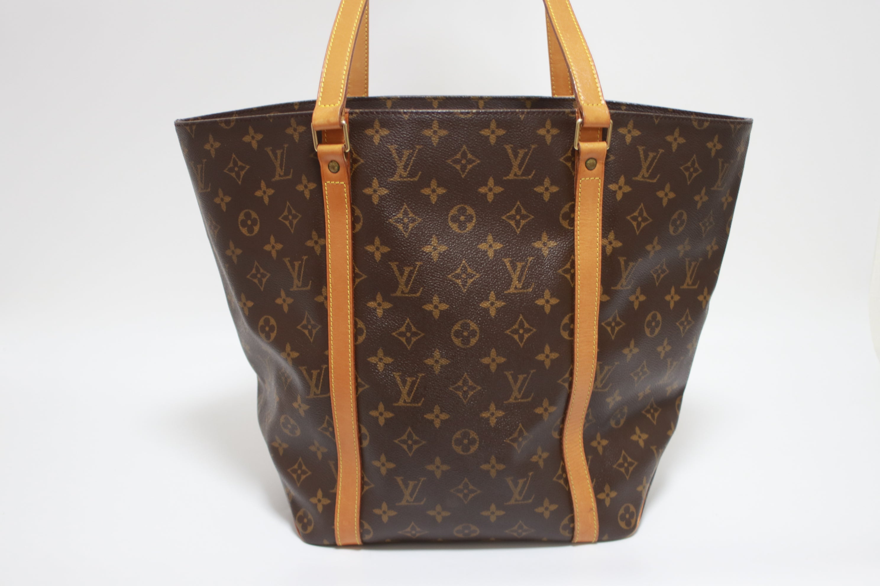 Louis Vuitton Sac Shopping Shoulder Tote Bag Used