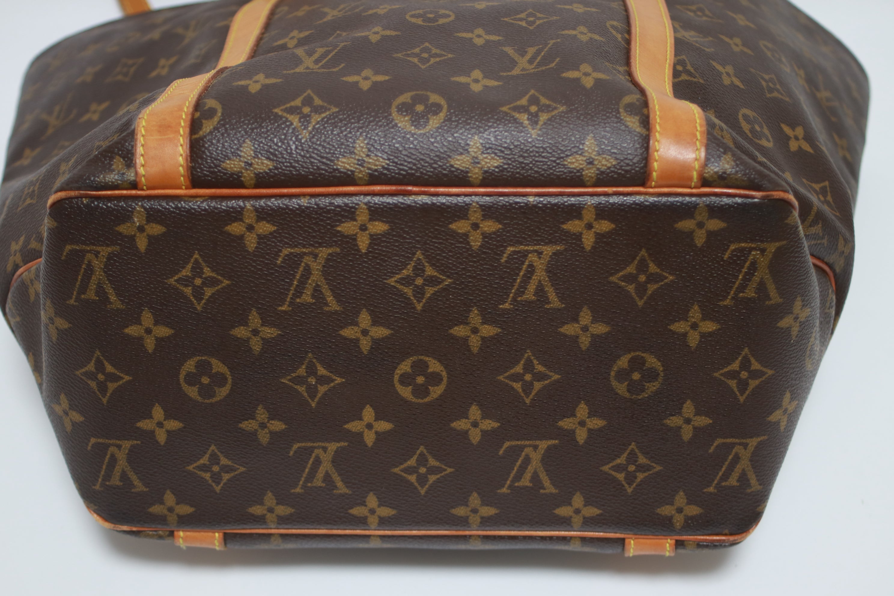 Louis Vuitton Sac Shopping Shoulder Tote Bag Used