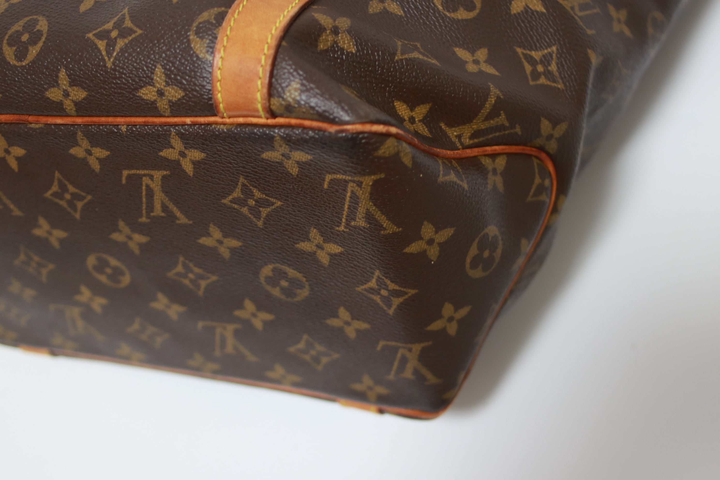 Louis Vuitton Sac Shopping Shoulder Tote Bag Used