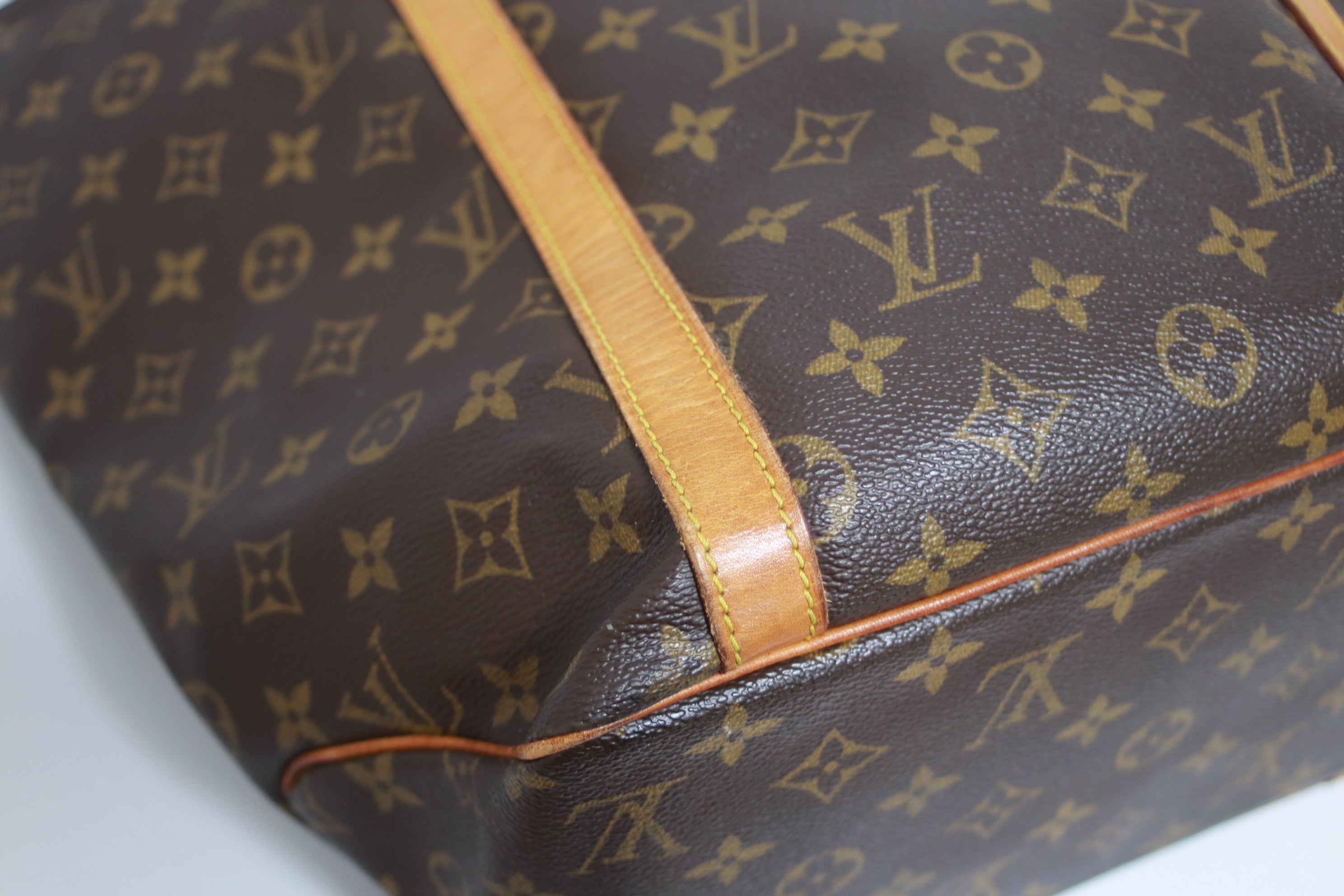 Louis Vuitton Sac Shopping Shoulder Tote Bag Used