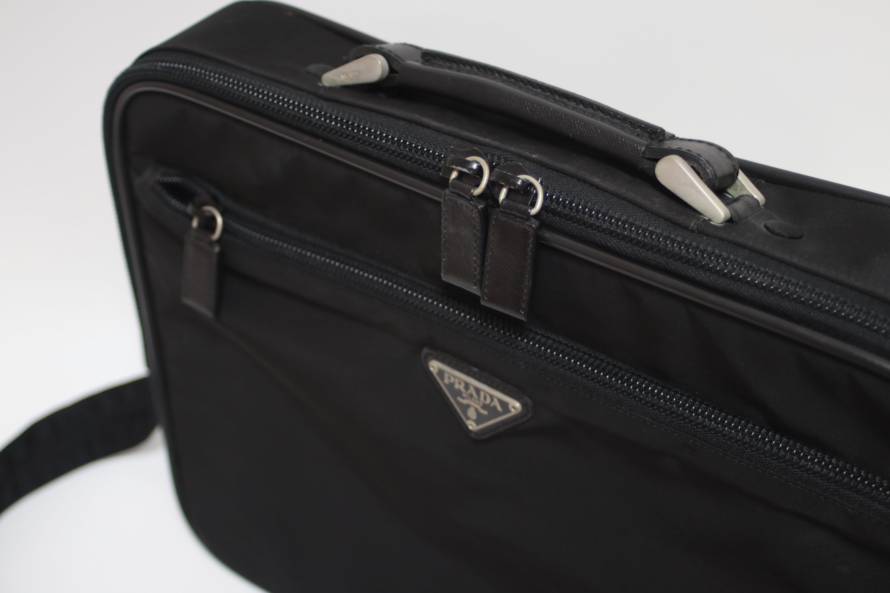 Prada Nylon Briefcase Laptop Bag Used