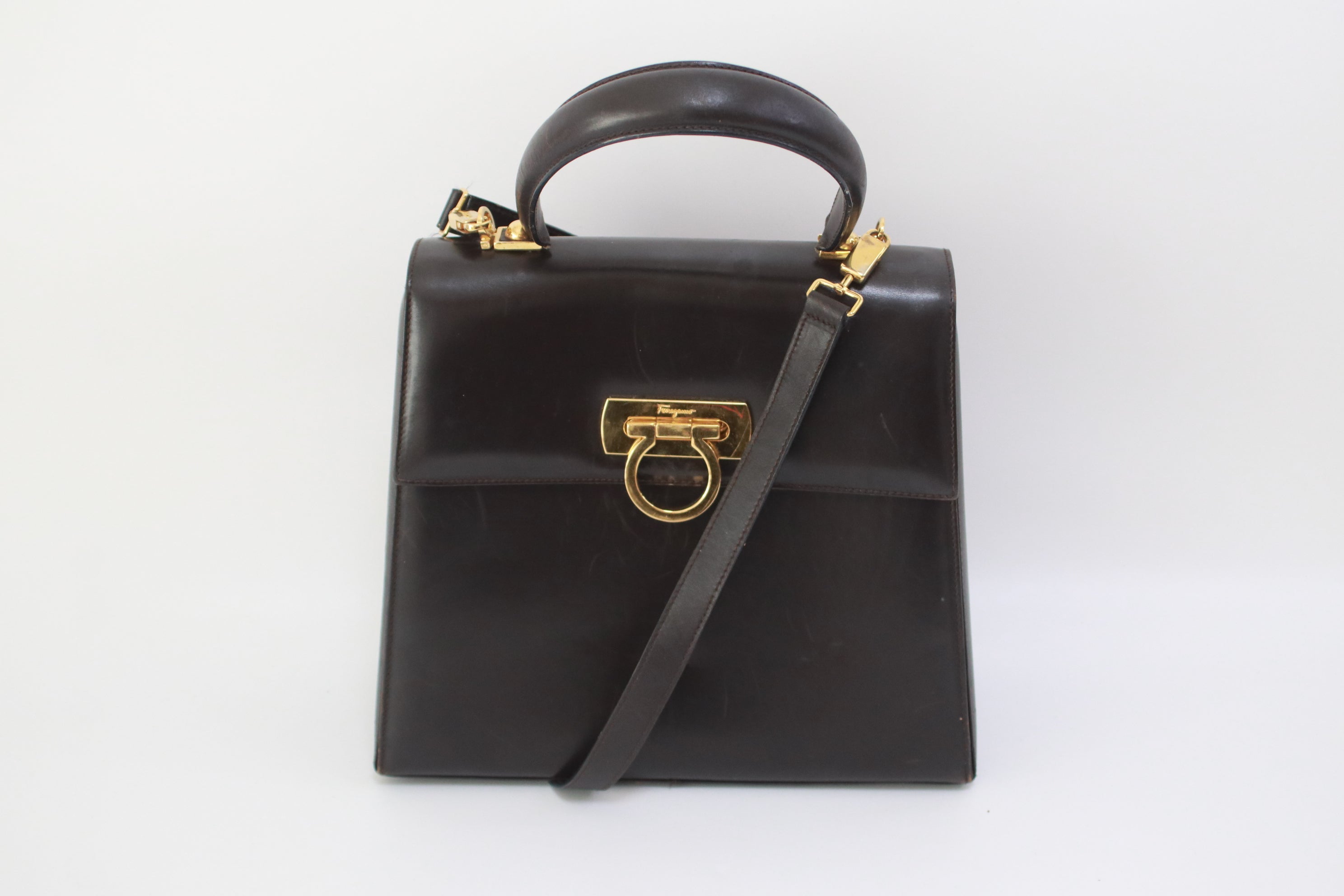 Salvatore Gacini Two Way Handbag Used (7013)