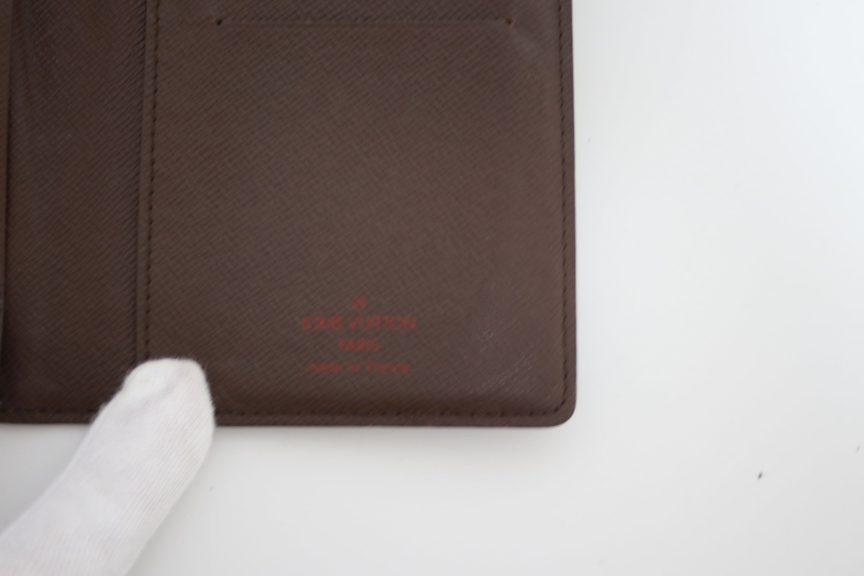 Louis Vuitton Damier Ebene Long Wallet Used (8059)