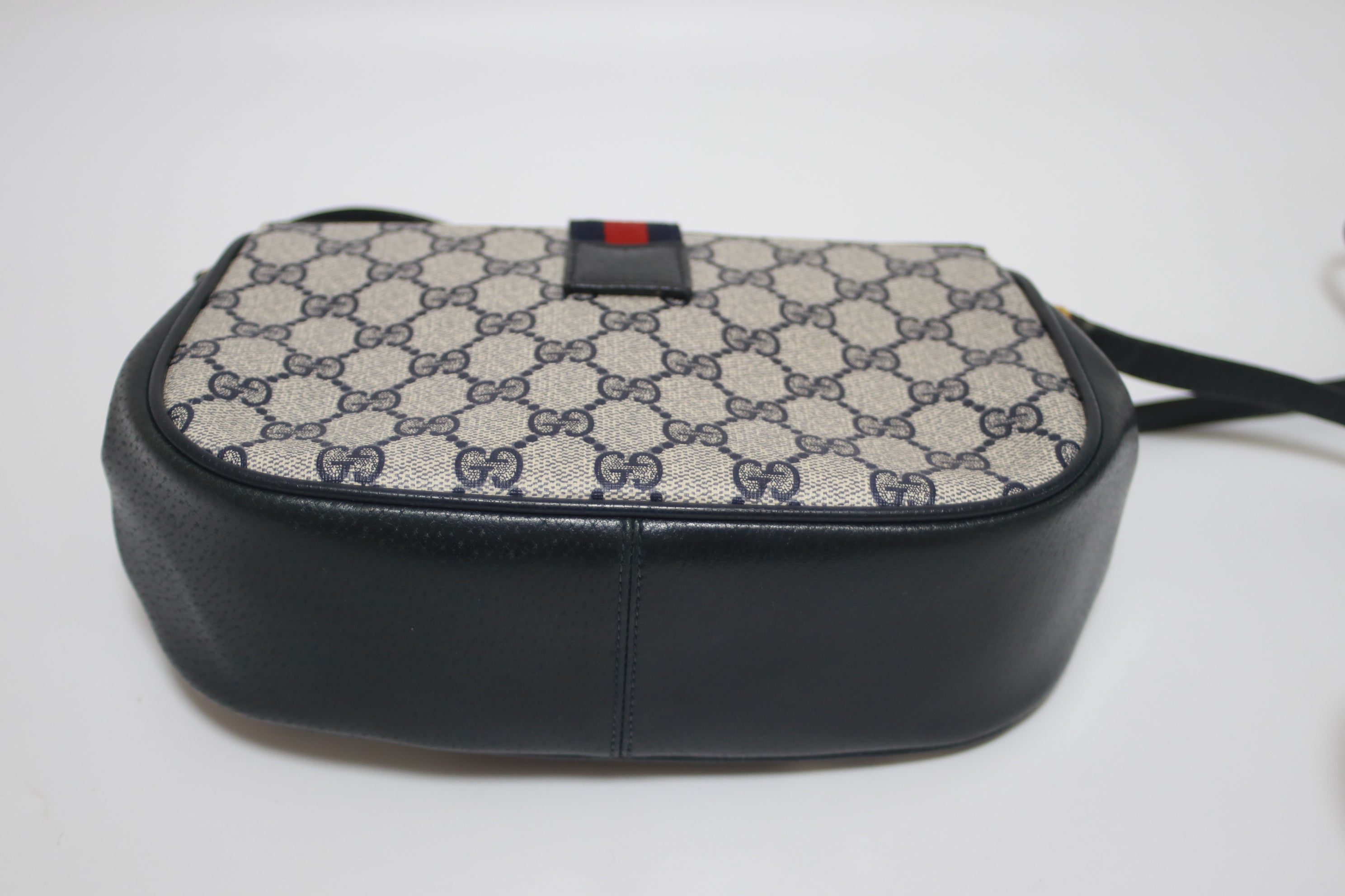 Gucci Vintage Shoulder Bag Navy Blue Used