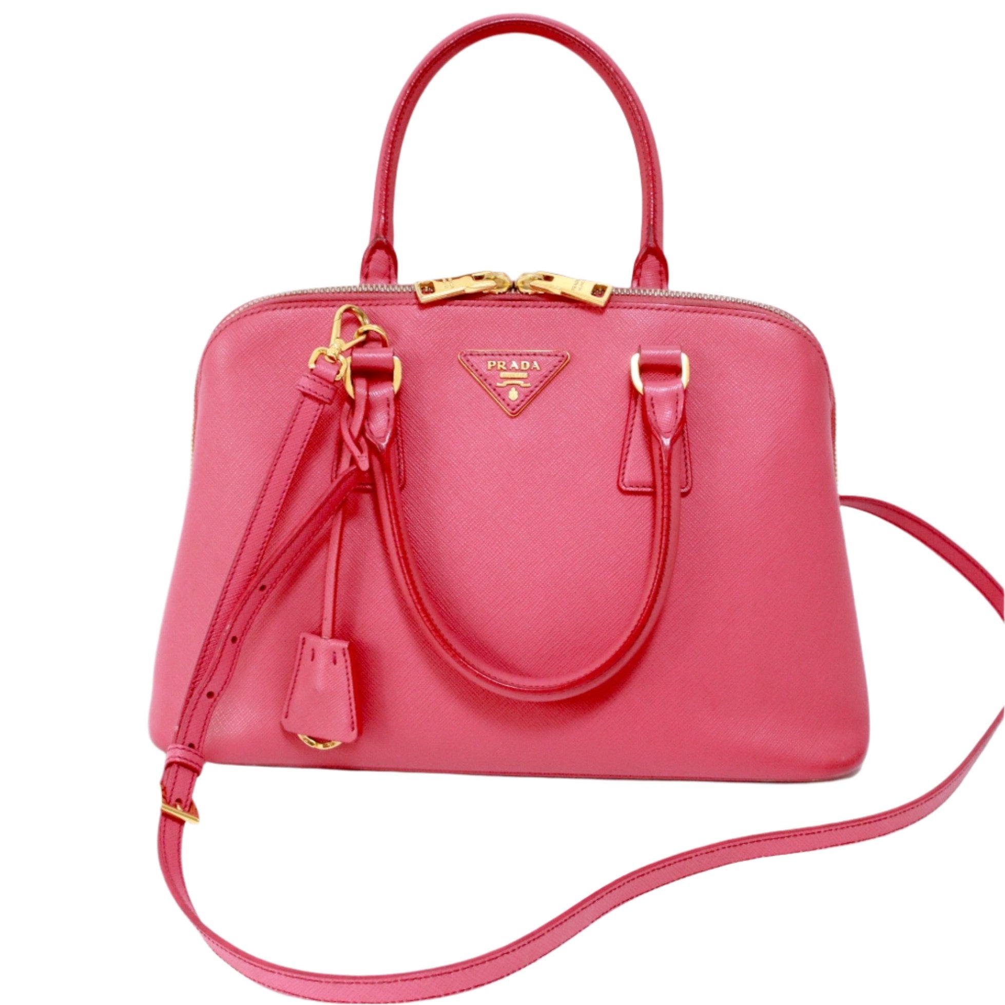 Prada Saffiano Handbag Pink Used