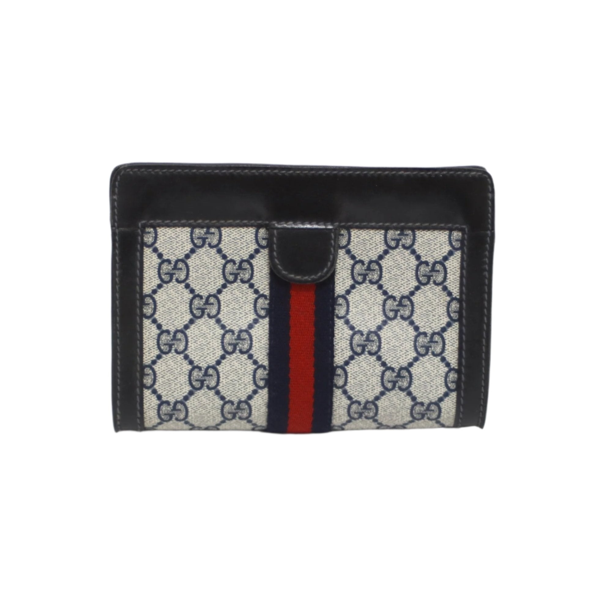 Gucci Leather Clutch Black Used