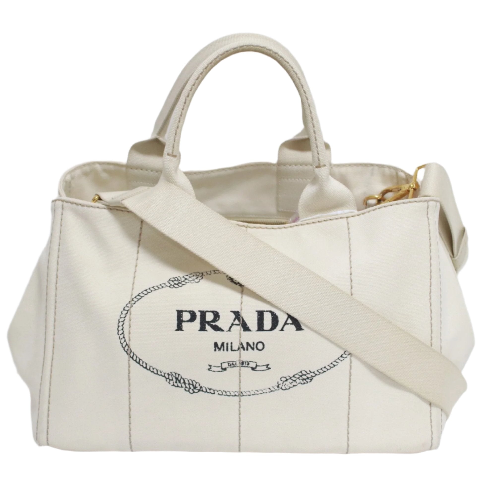 Prada Canapa Shoulder Bag Large Used