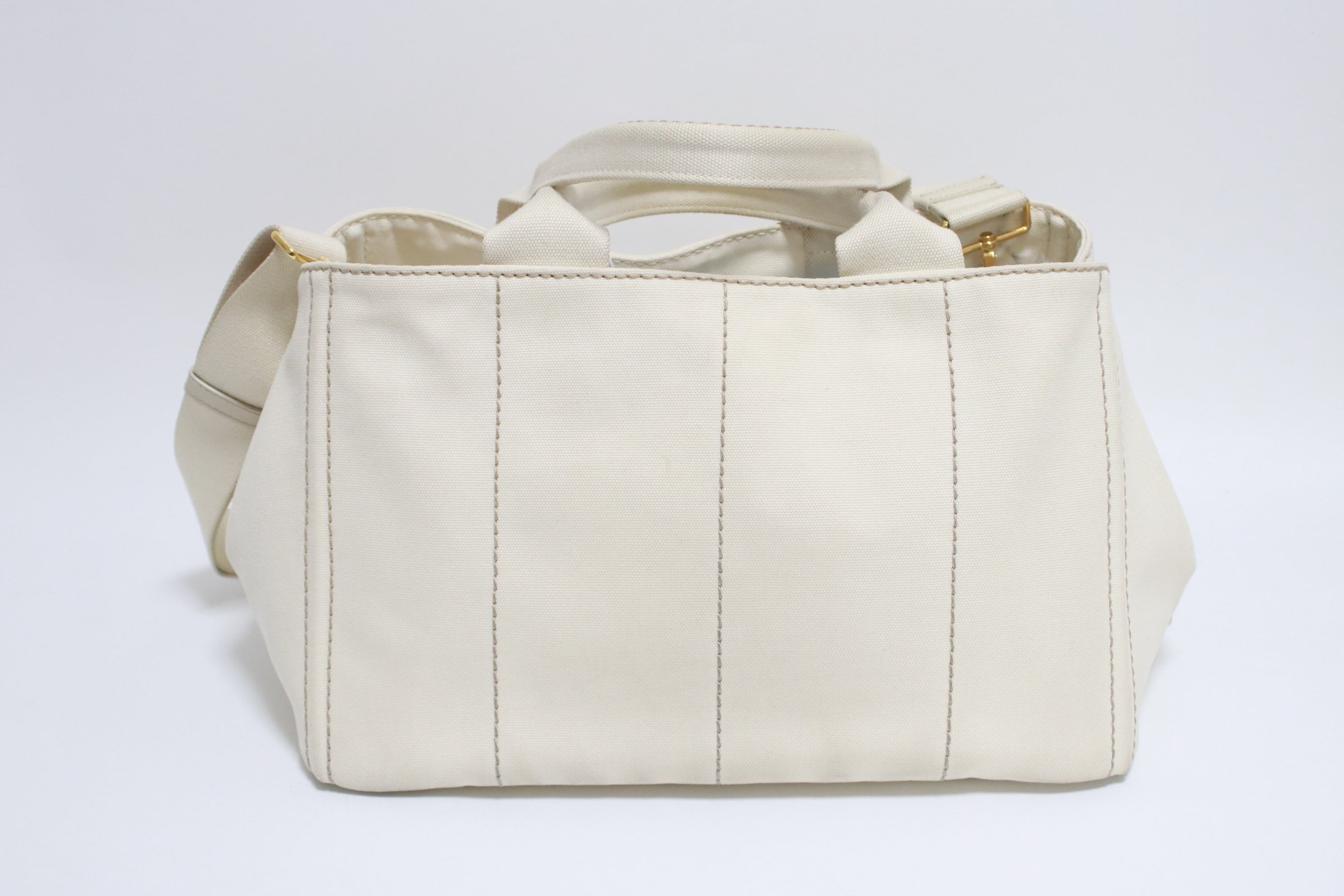 Prada Canapa Shoulder Bag Large Used (6986)