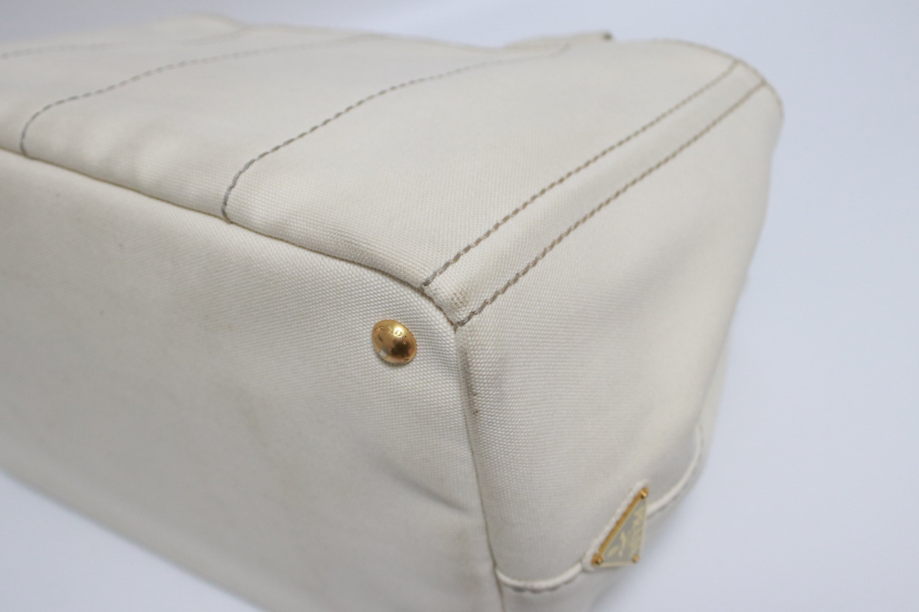 Prada Canapa Shoulder Bag Large Used (6986)