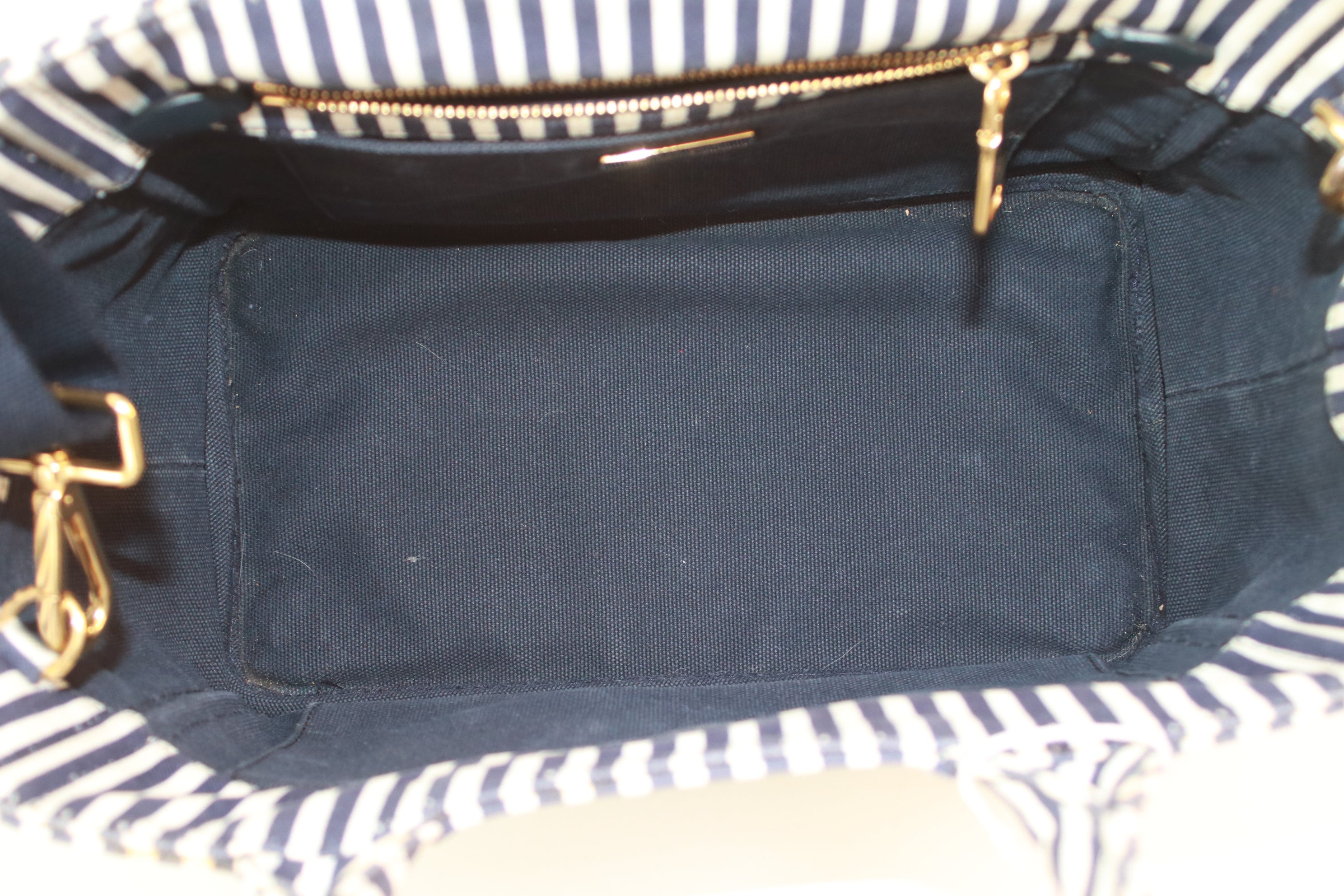 Prada Canapa Two Way Handbag Used (7036)