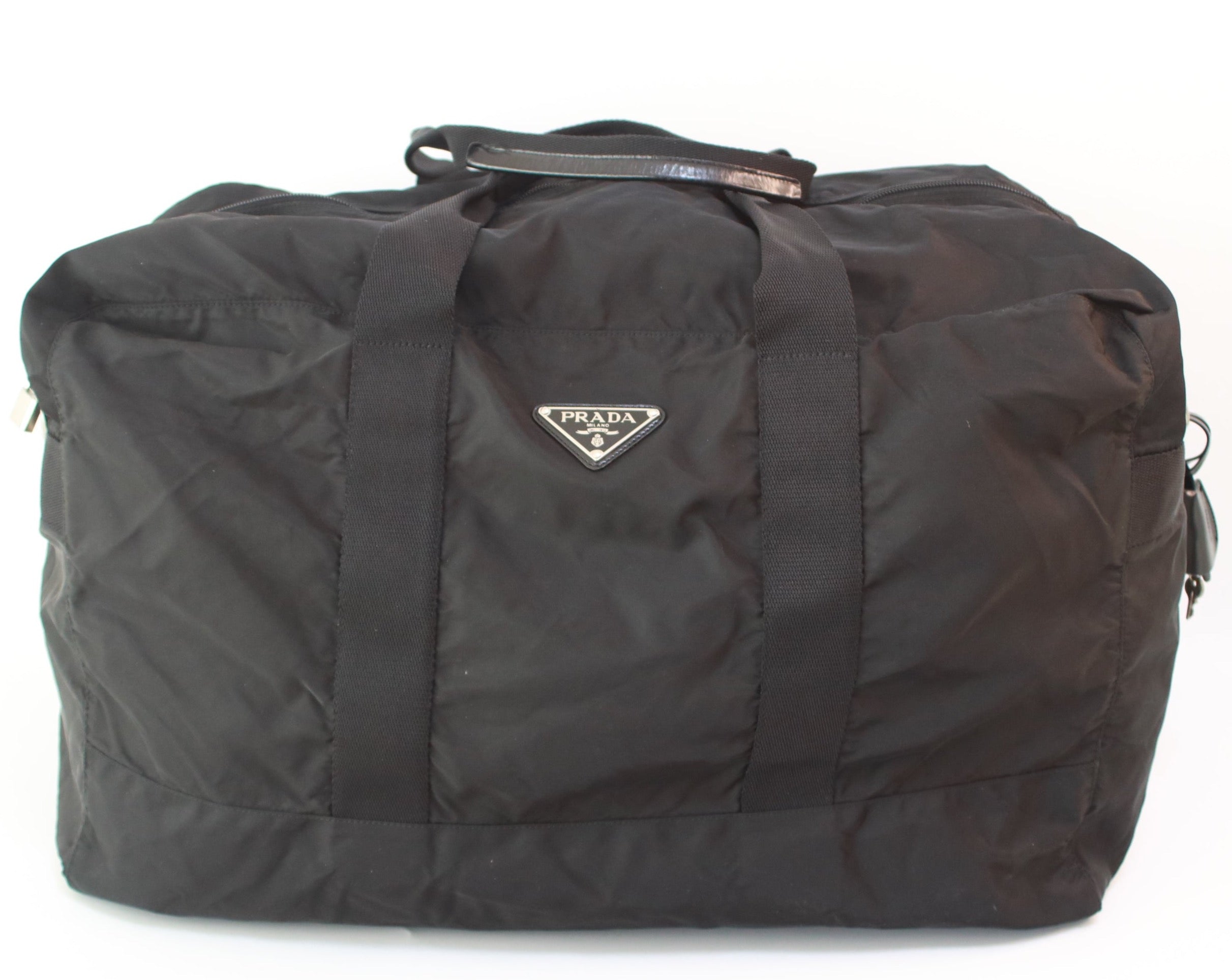 Prada Boston Travel Bag Used (7130)