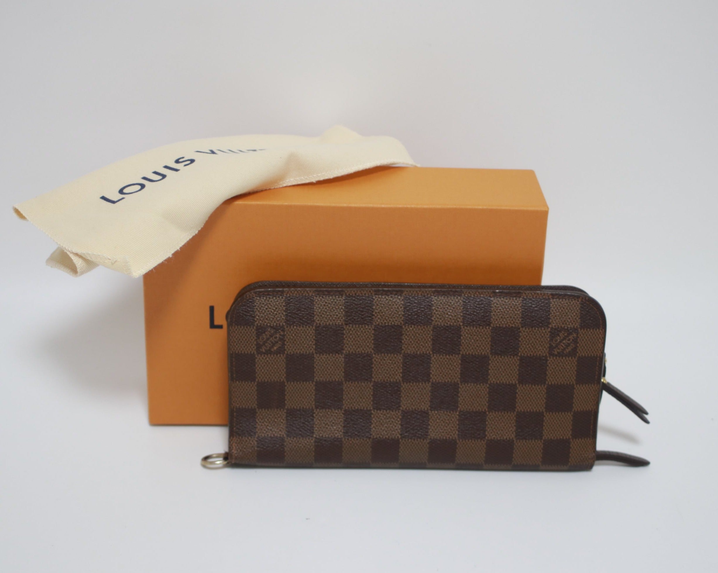 Louis Vuitton Insolite Wallet Damier Ebene Used (8089)