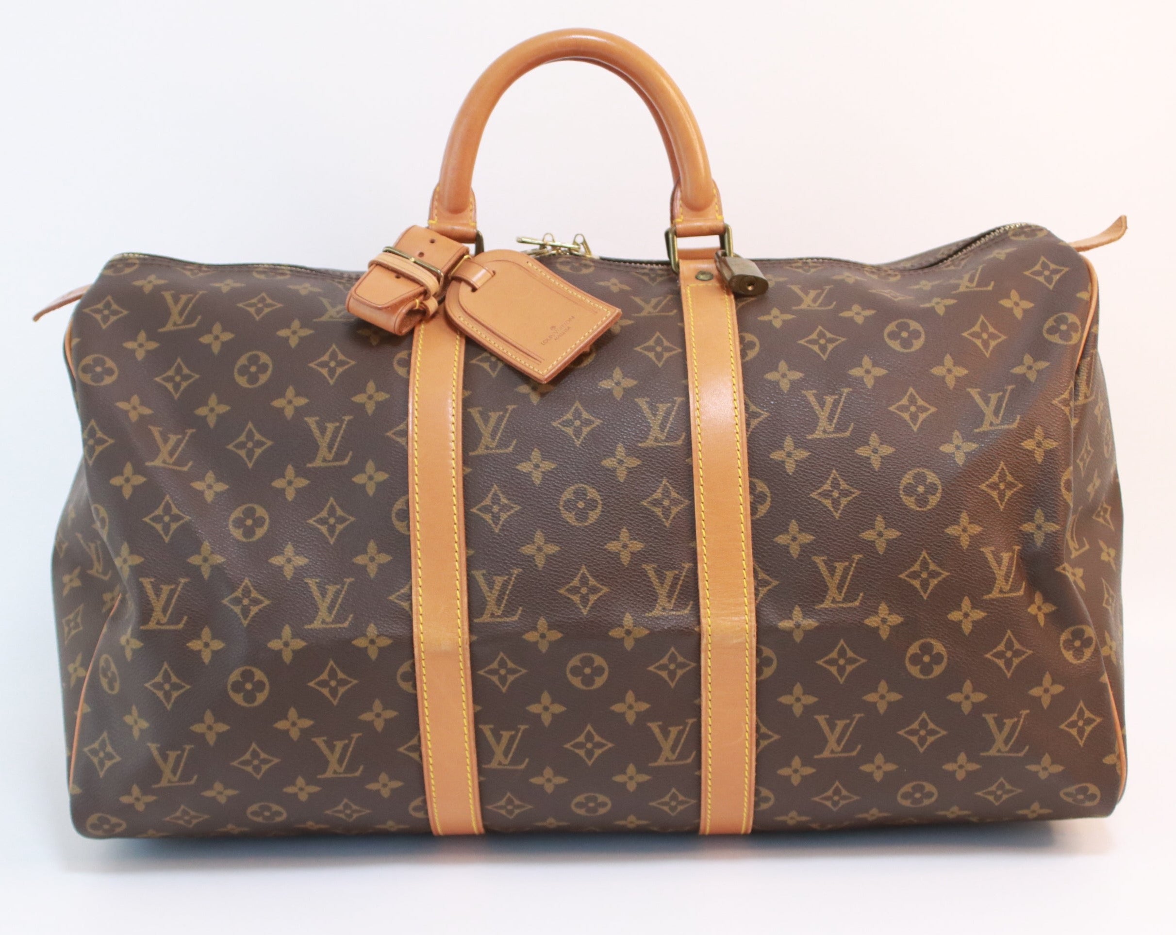 Louis Vuitton Lv Keepall 50 Travel Bag Black Epi Auction
