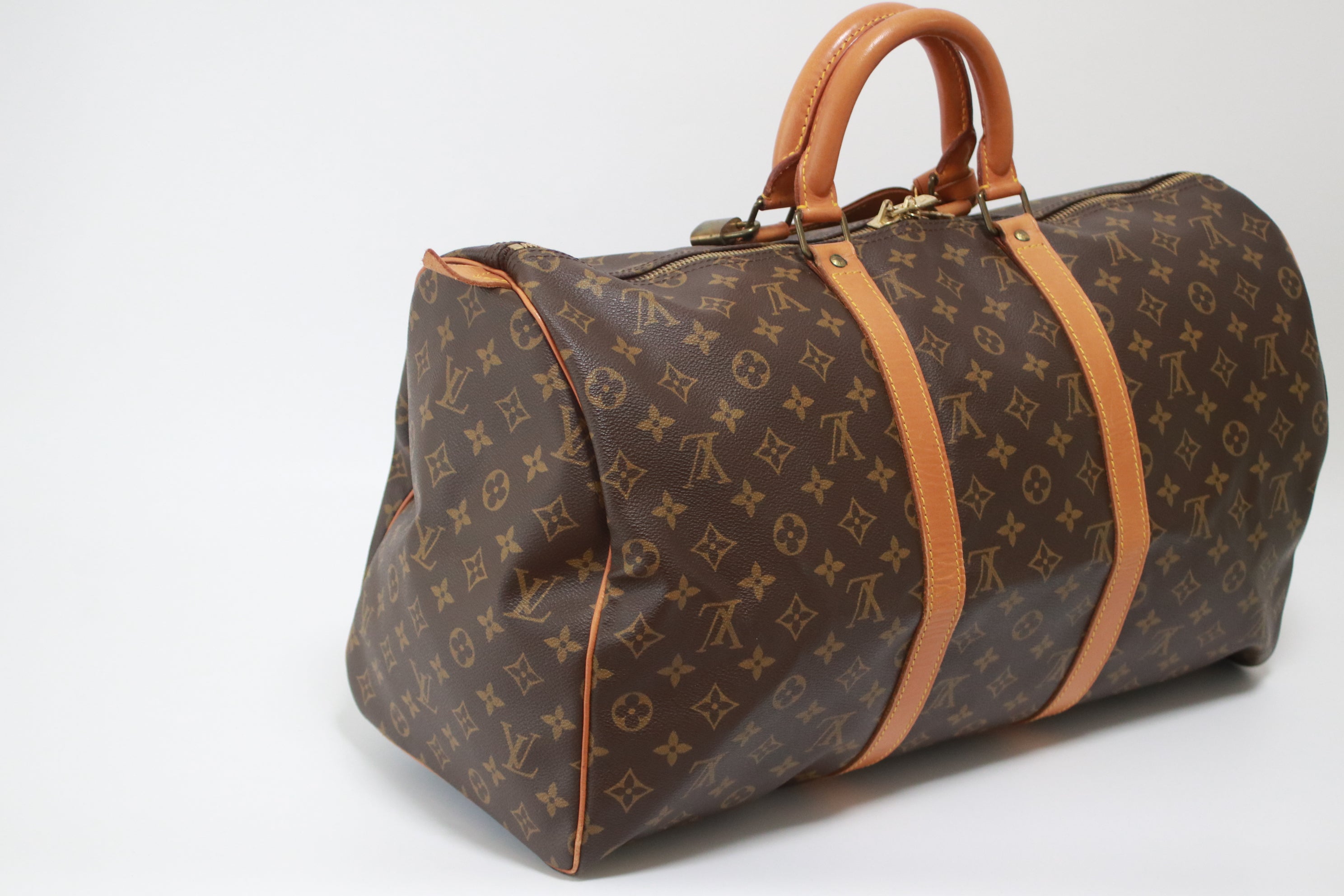 Vintage Louis Vuitton Monogram Keepall 55 Duffel Bag