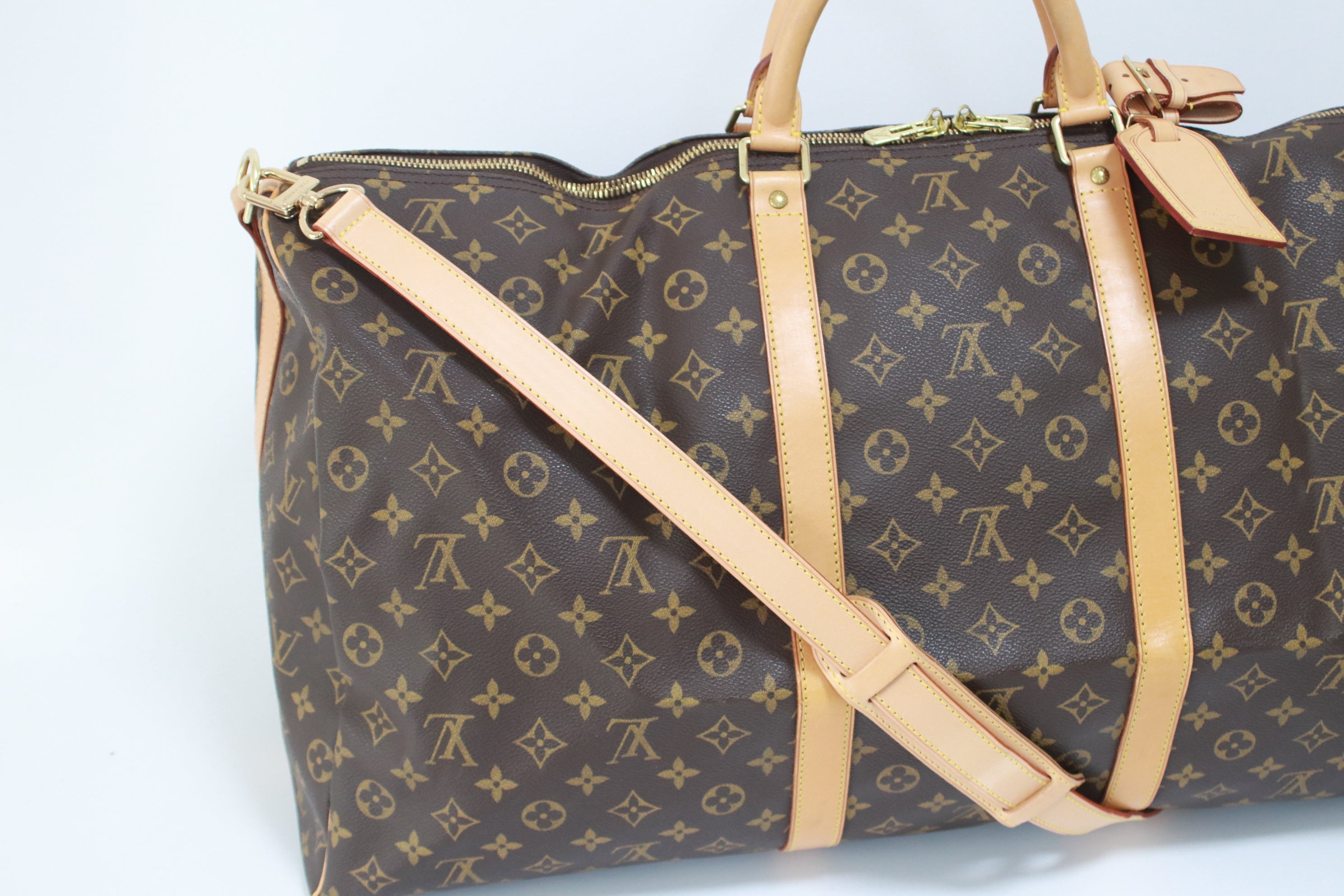 Louis Vuitton Keepall 60 Bandouliere Used (6887)
