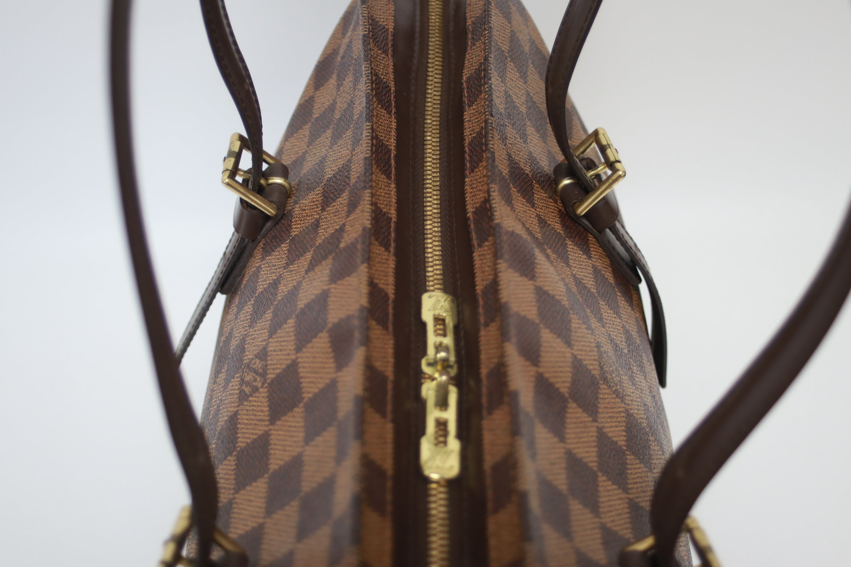 Louis Vuitton Chelsea Damier Ebene Shoulder Tote Bag Used (8102)