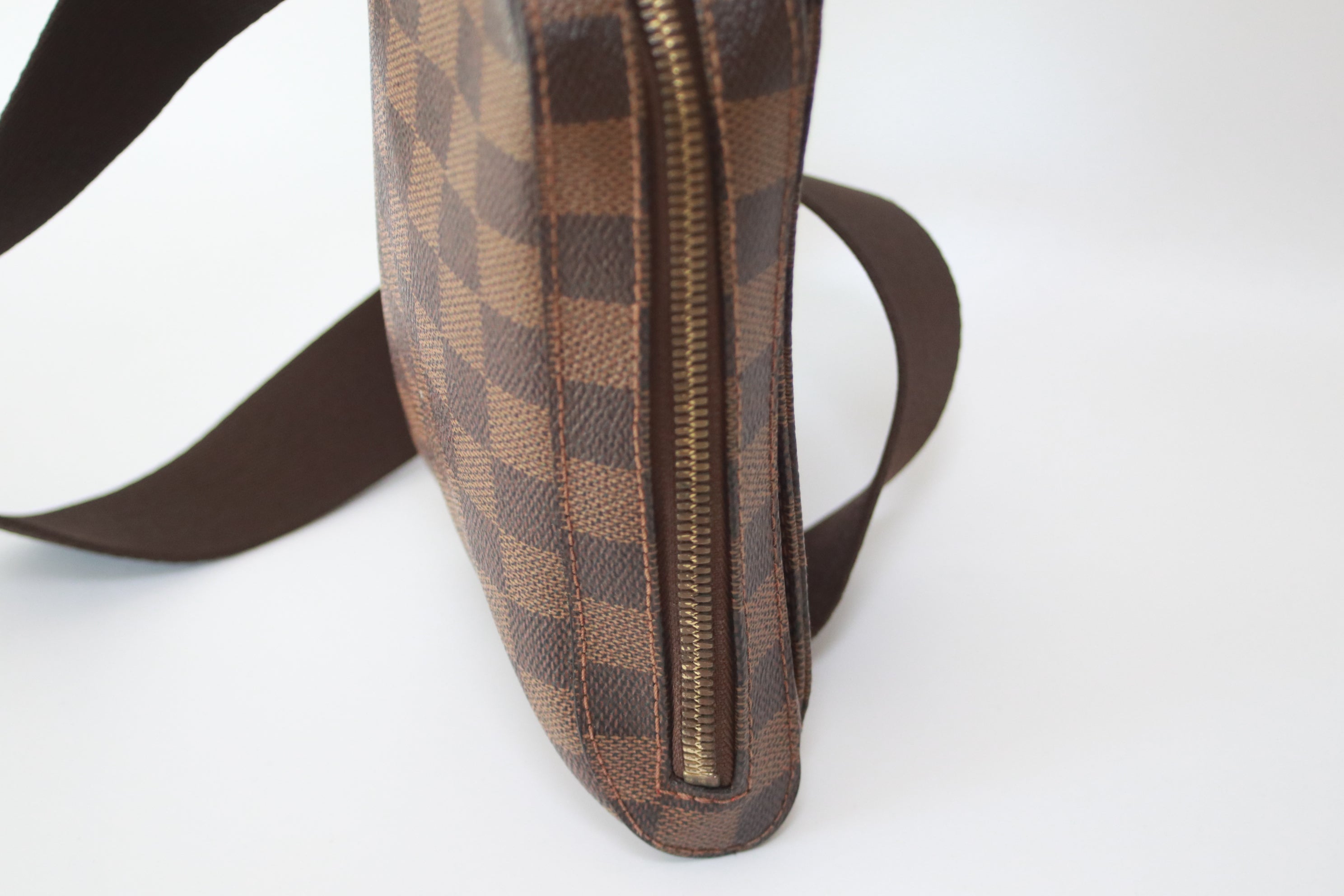 faux louis v belt bag