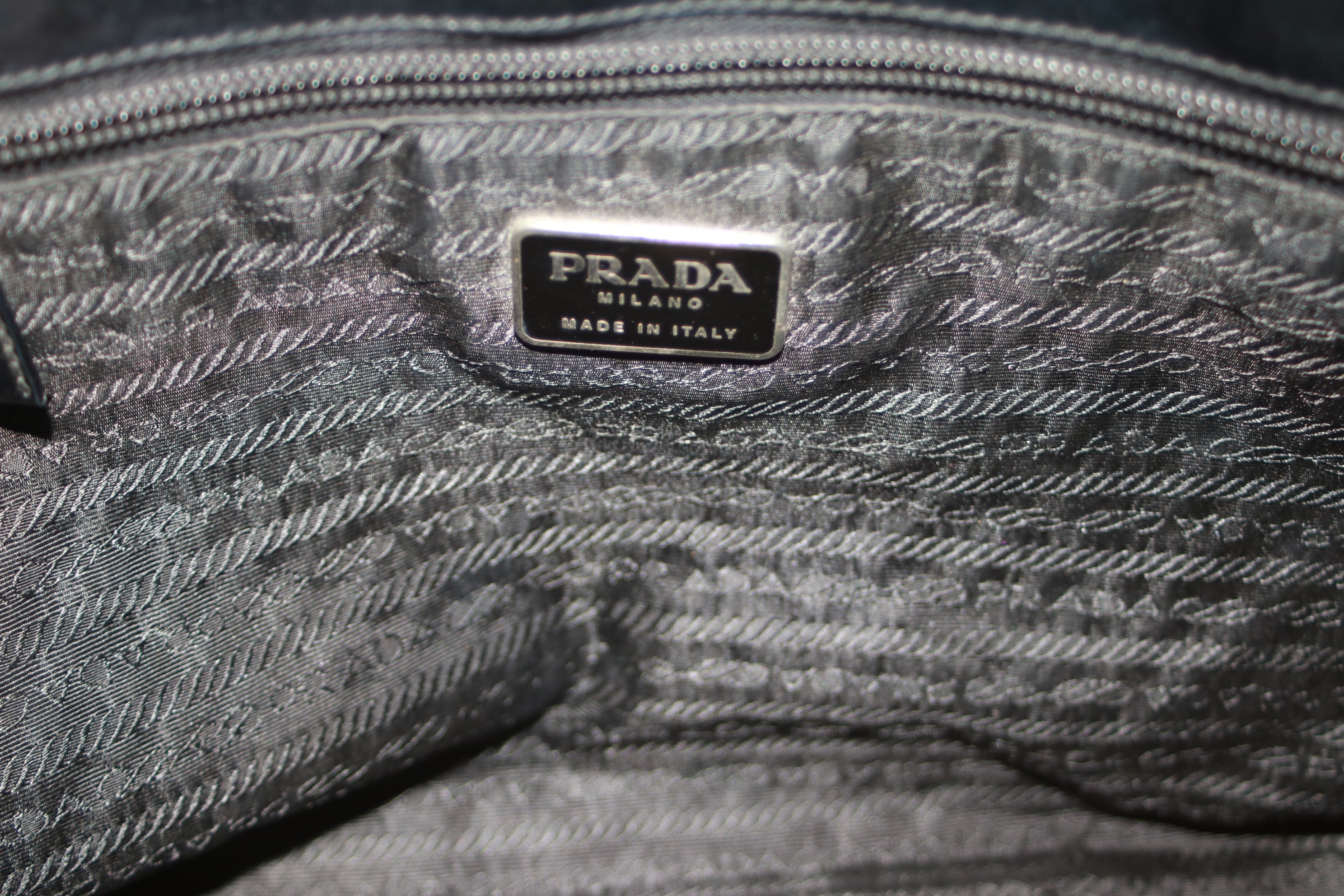 Prada Patent Tote Bag Black Used