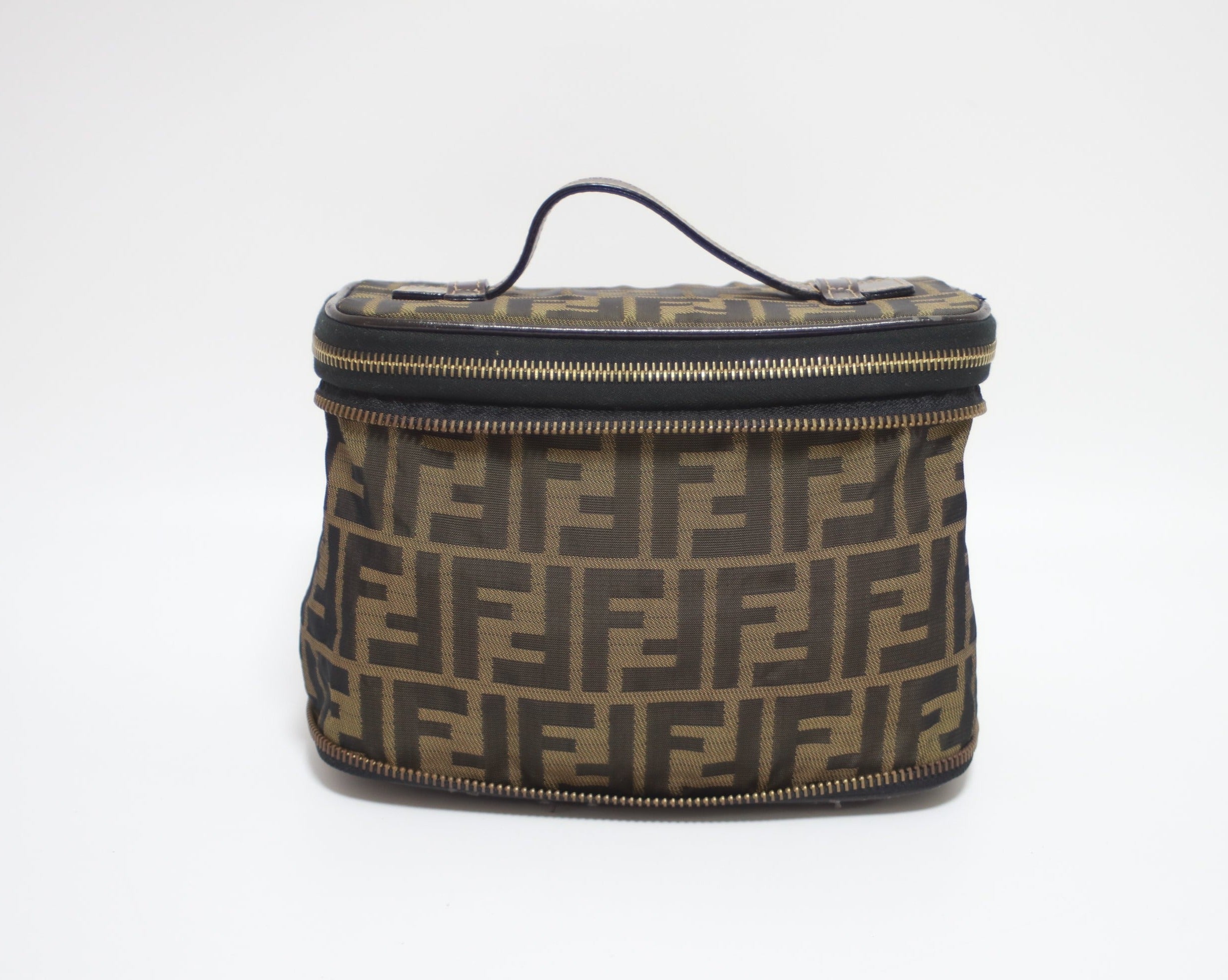 Fendi Zucca Vanity Case Used (8122)