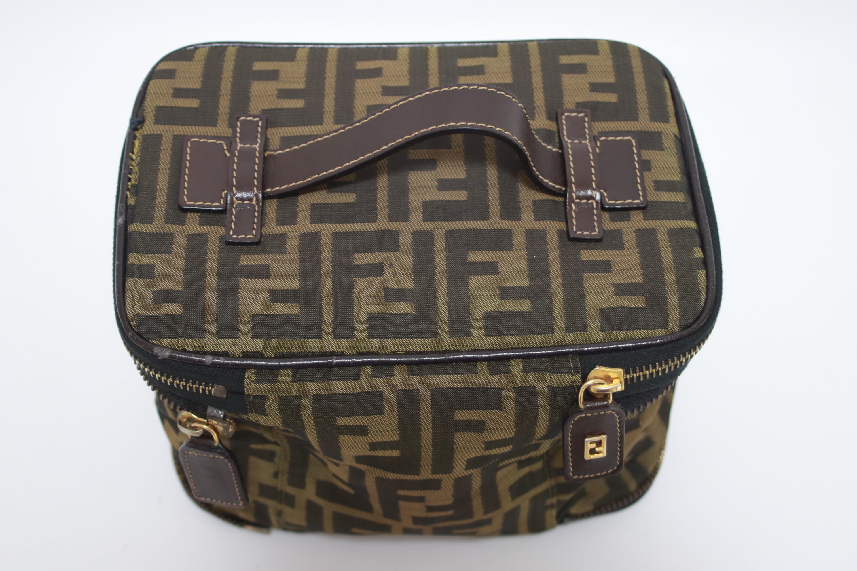 Fendi Zucca Vanity Case Used (8122)