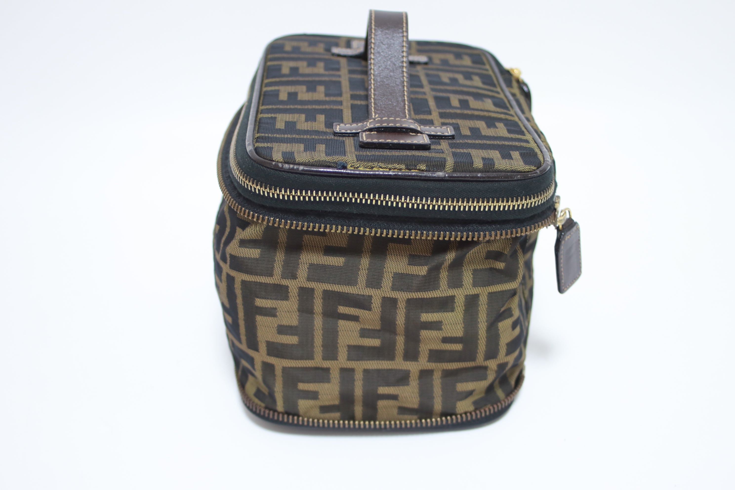 Fendi Zucca Vanity Case Used (8122)