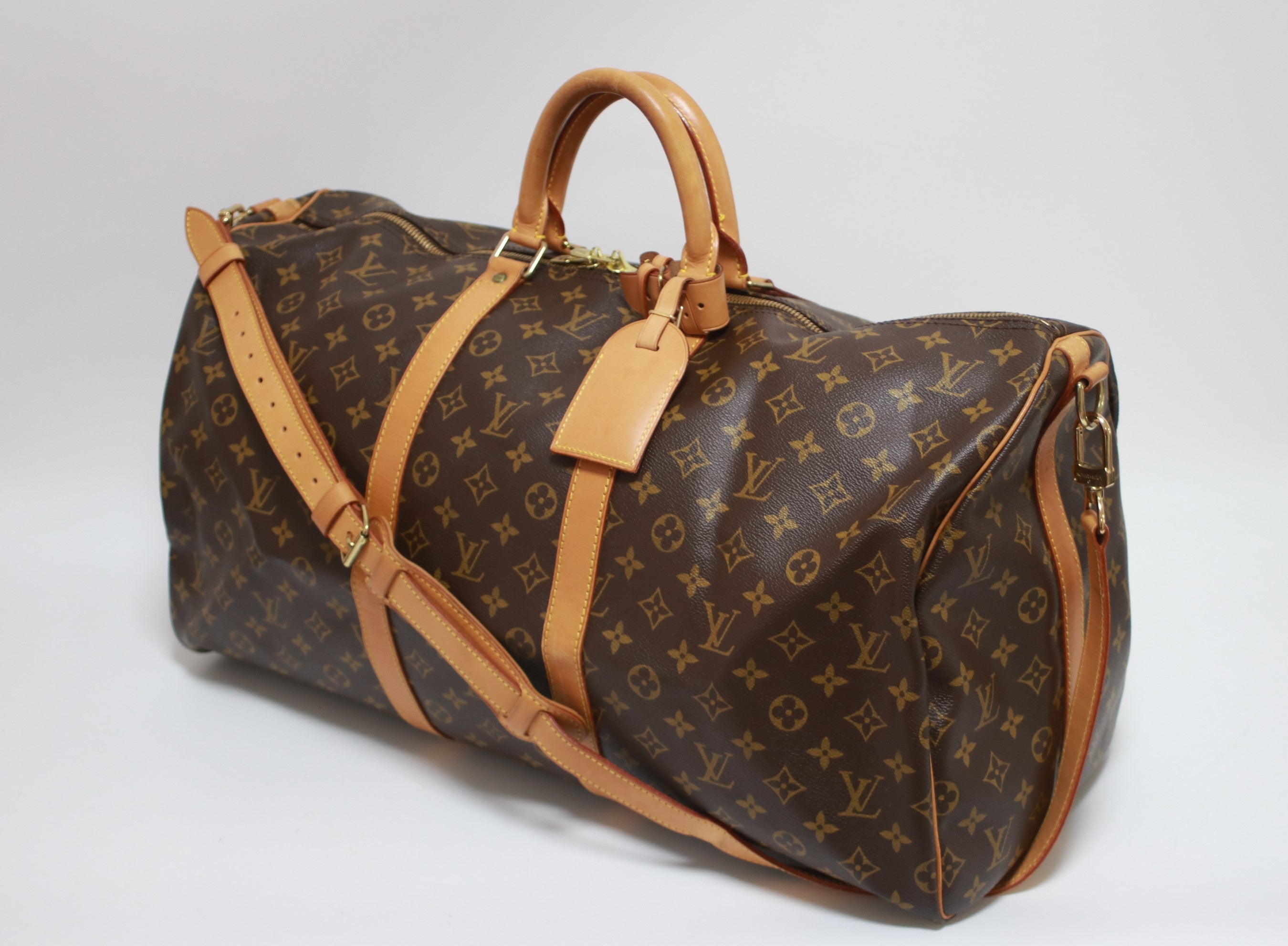 Louis Vuitton Keepall 55 Bandouliere Used (8127)