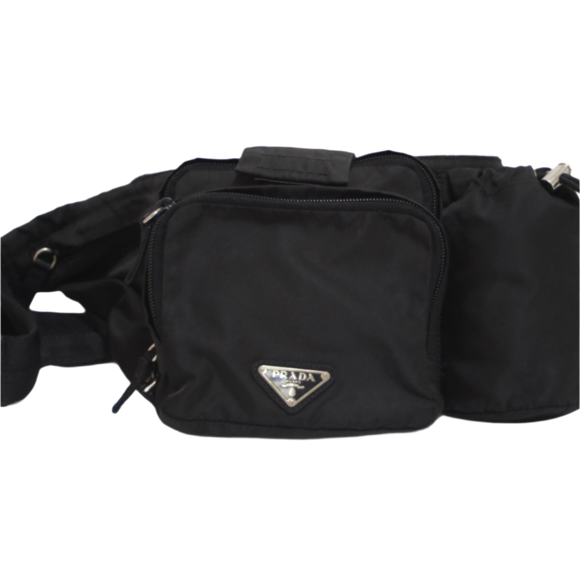 Prada Nylon Waist Bag Black Used