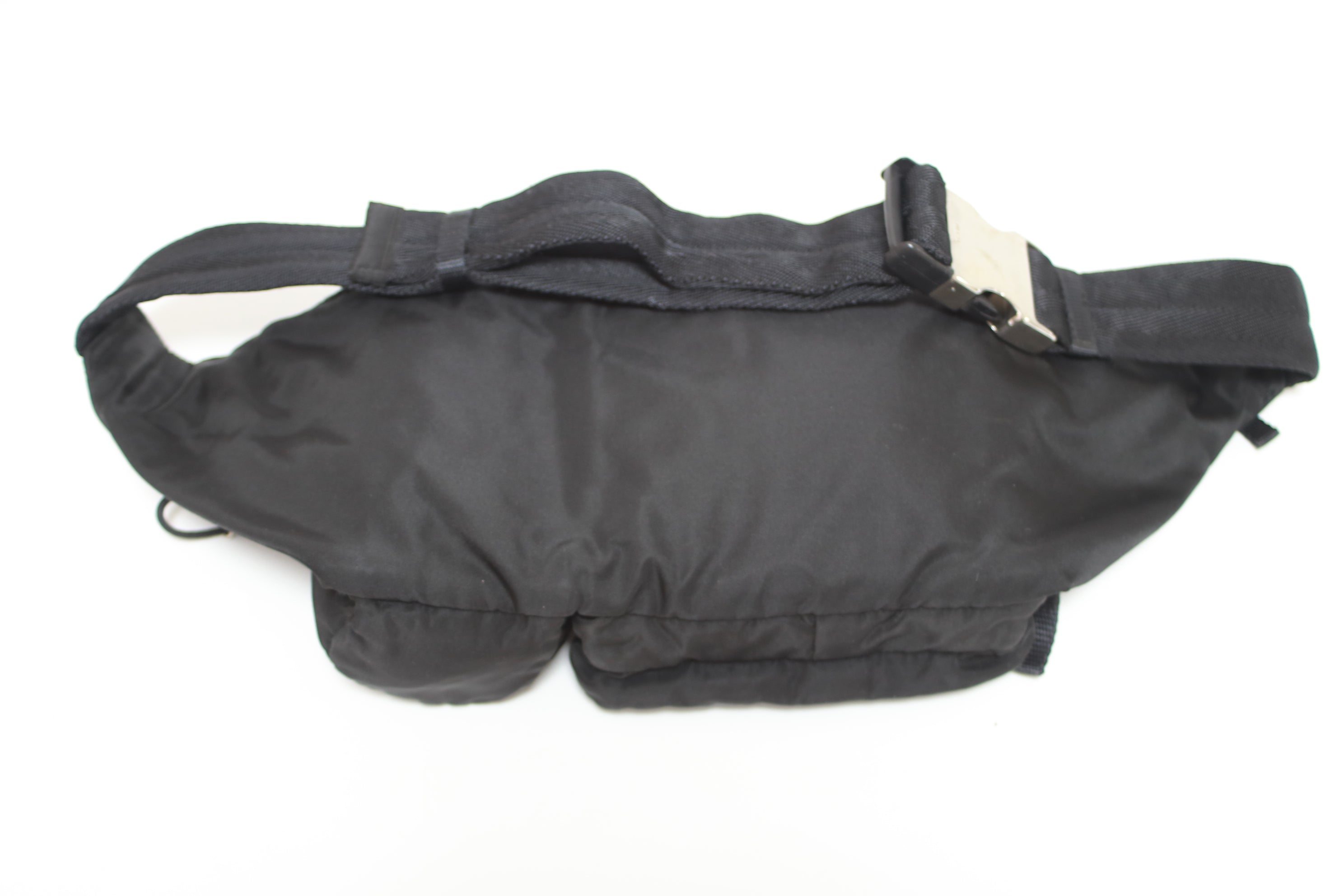 Prada Nylon Waist Bag Black Used (8118)