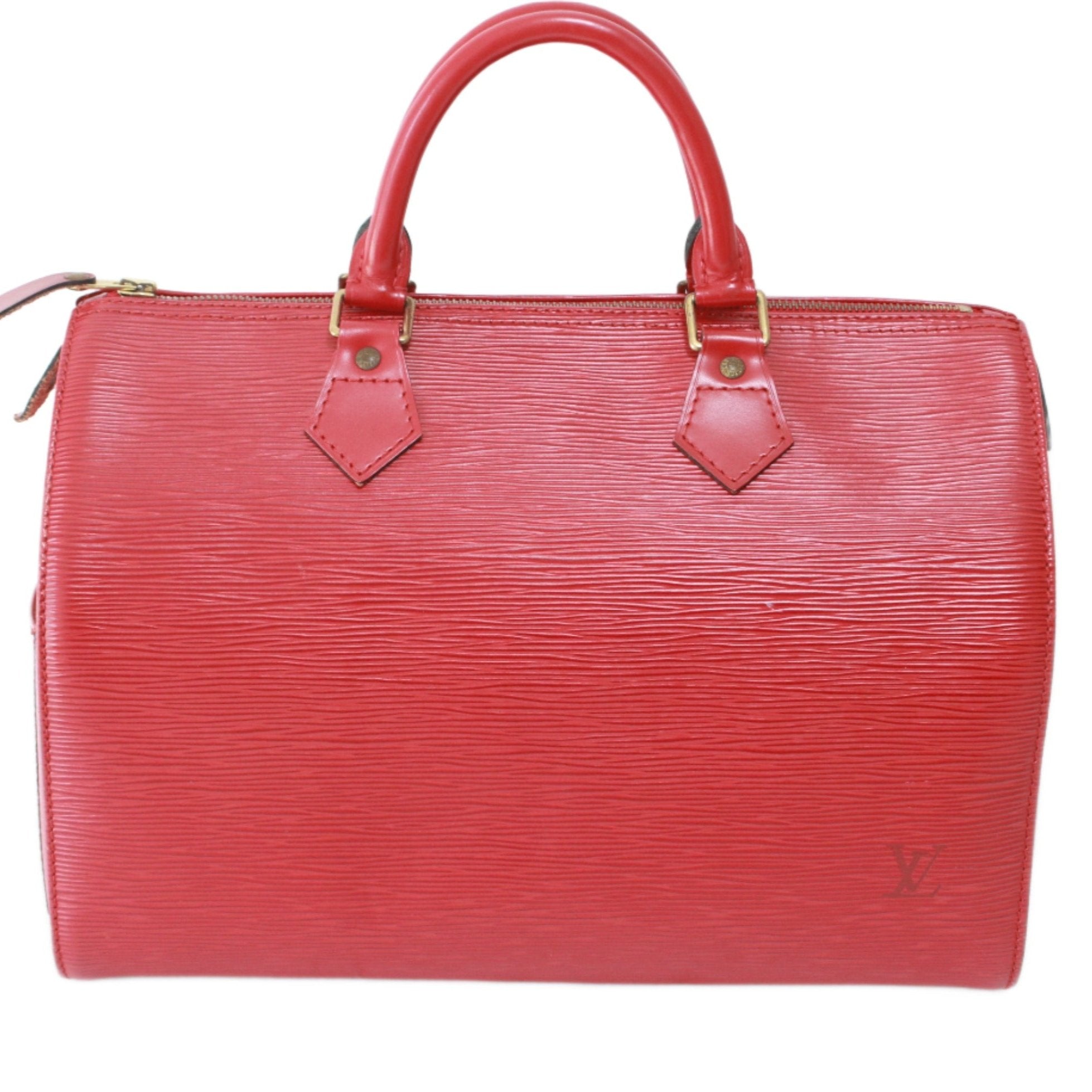 Louis Vuitton Speedy 30 Epi Red Handbag