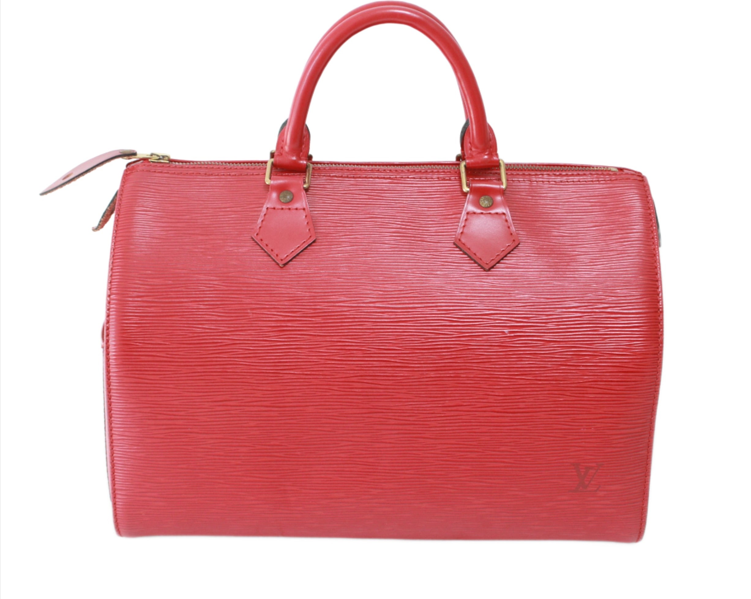 Louis Vuitton Speedy 30 Epi Red Handbag (7171)