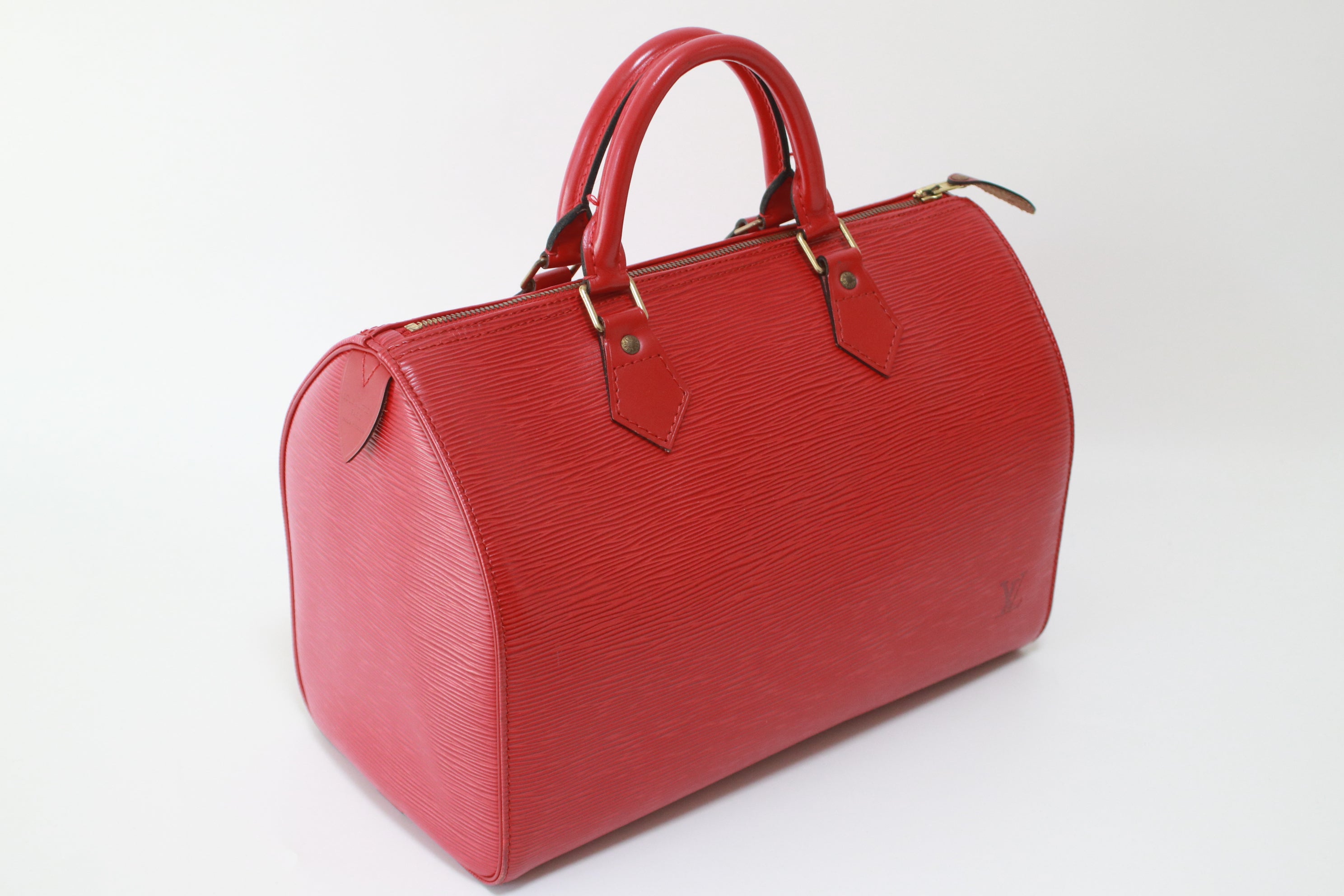 Louis Vuitton Speedy 30 Epi Red Handbag