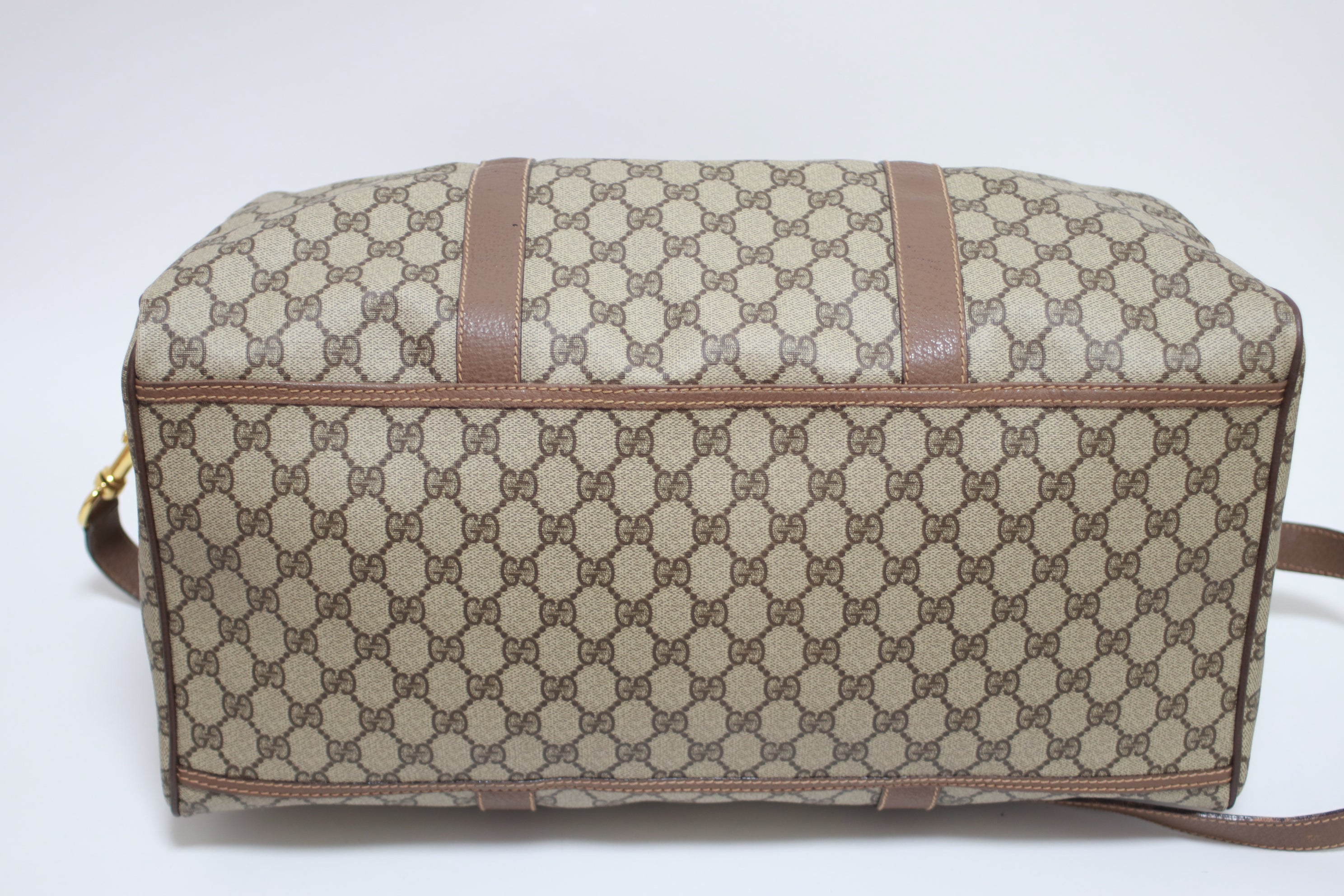 Gucci Boston Brown Travel Bag Used