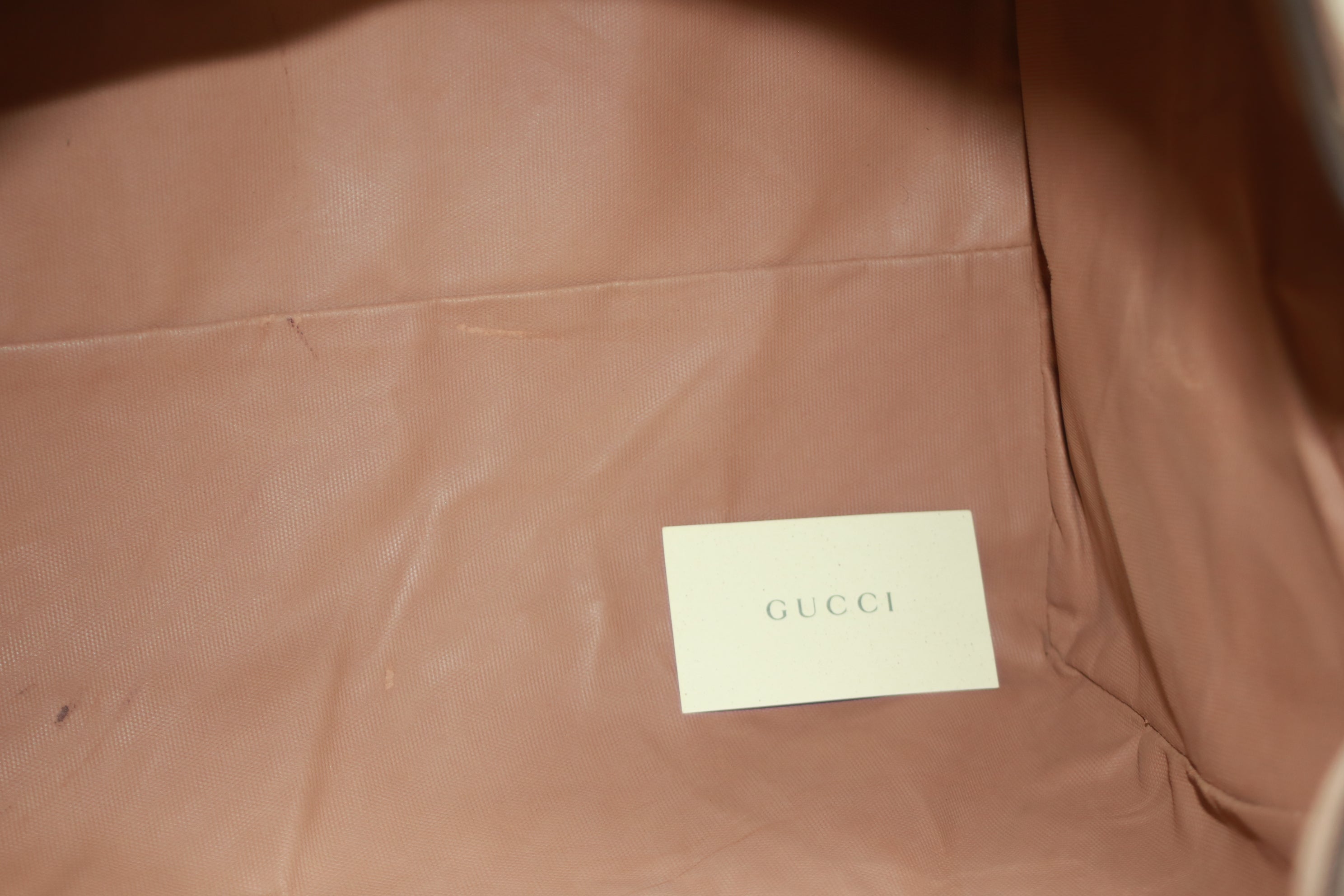 Gucci Boston Brown Travel Bag Used (8158)