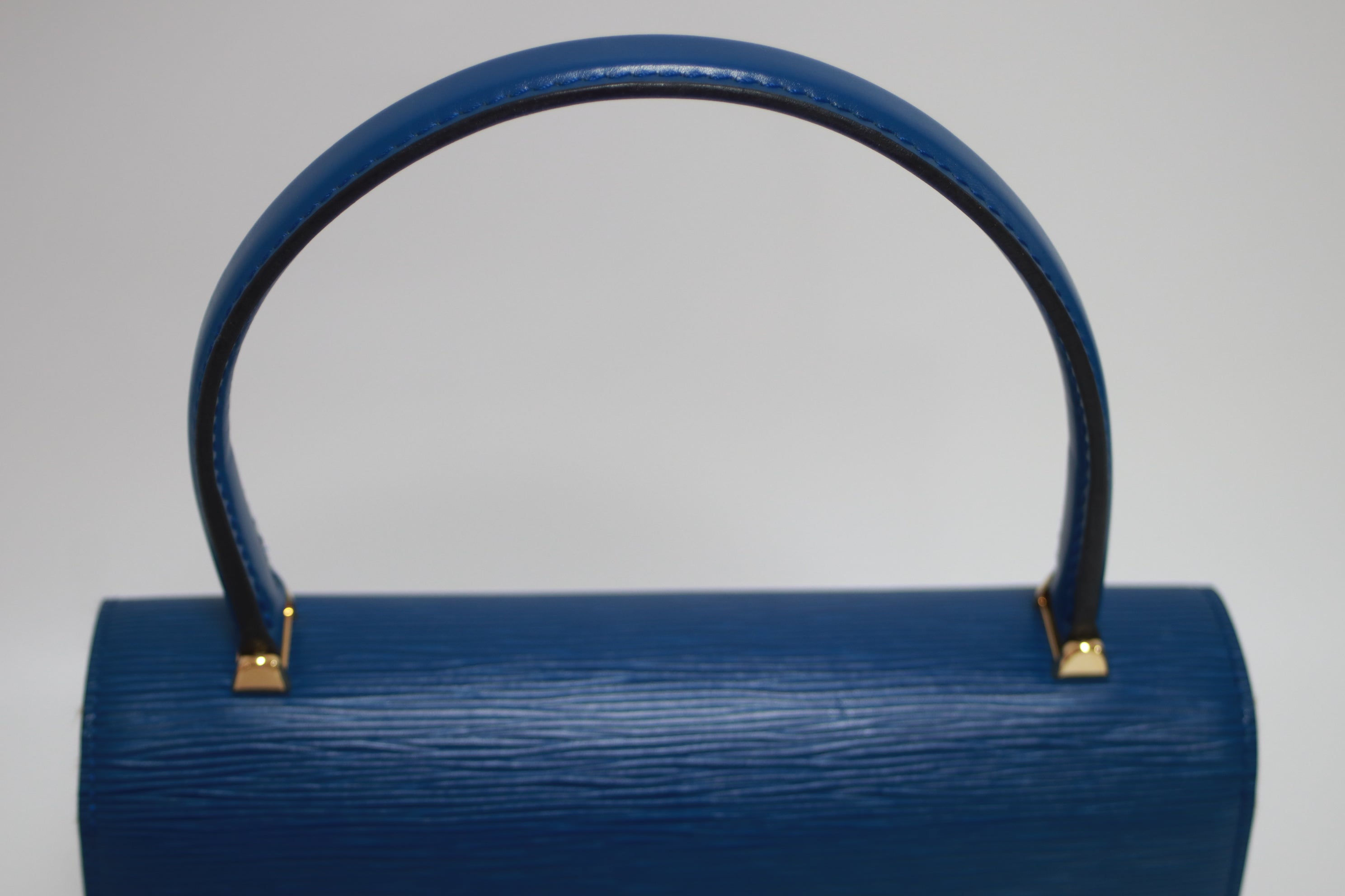 Louis Vuitton Malesherbes Epi Blue Handbag Used