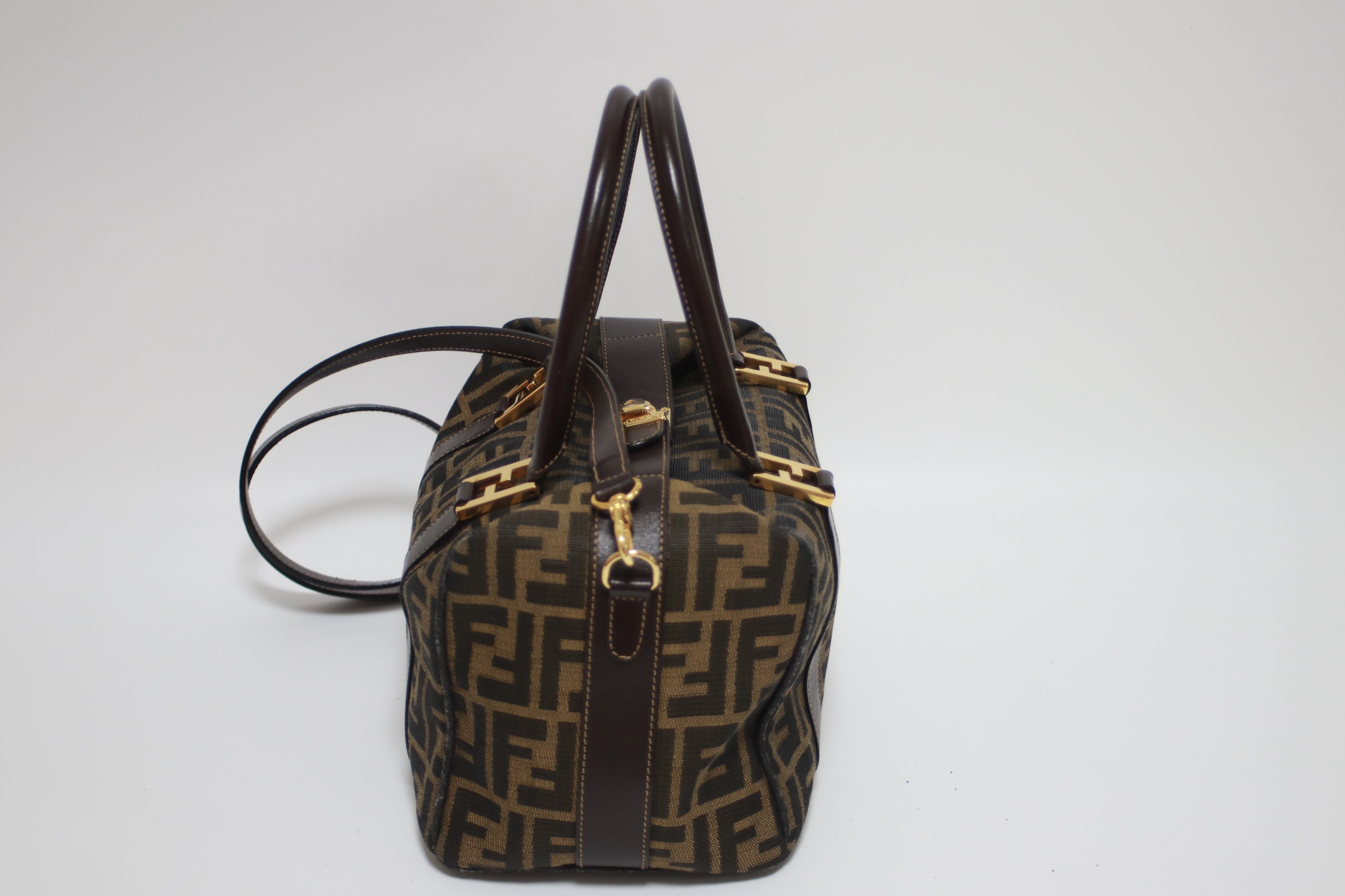 Fendi Zucca Two Way Handbag Used (8149)