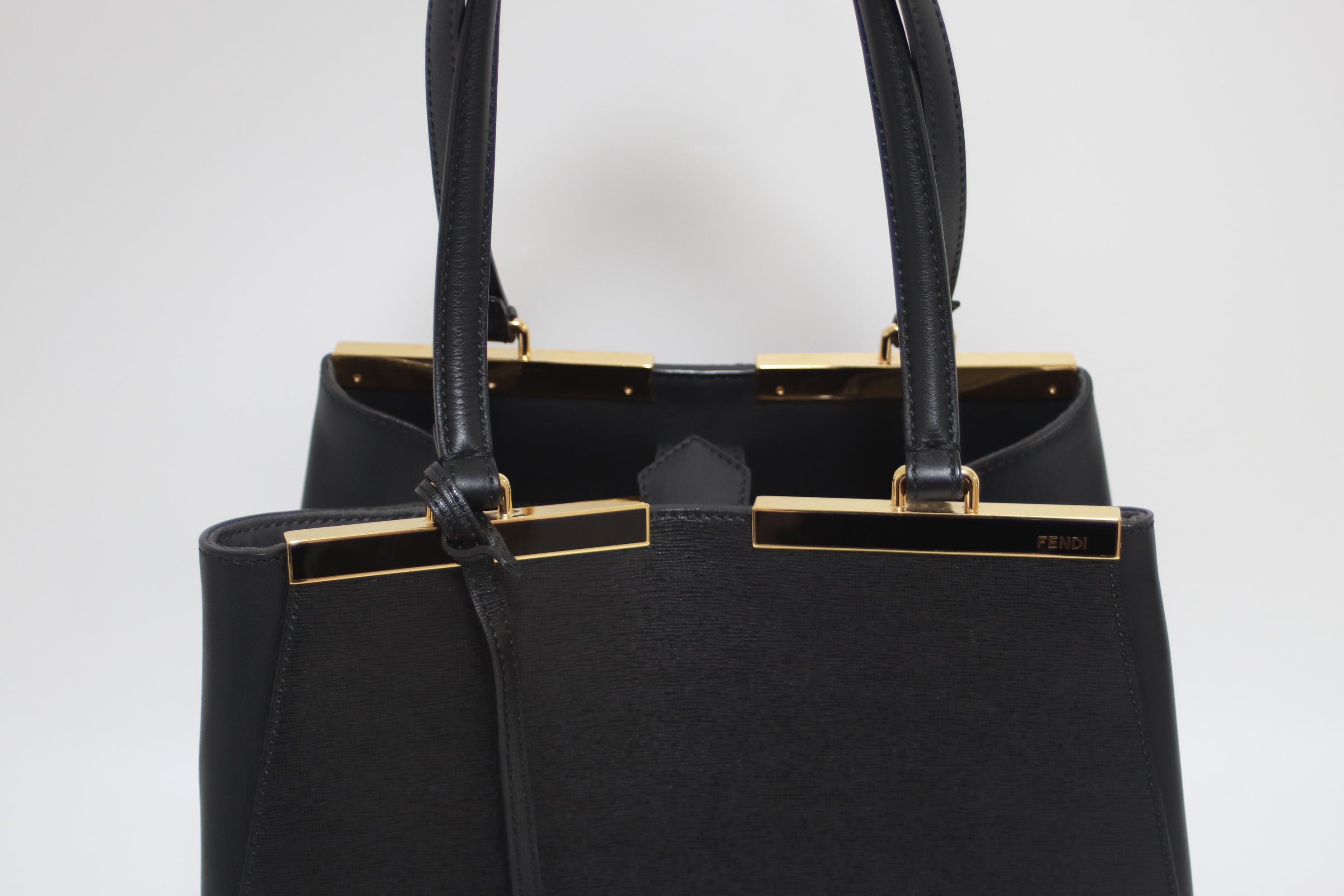 Fendi 3 Jours Tote Bag Black Used