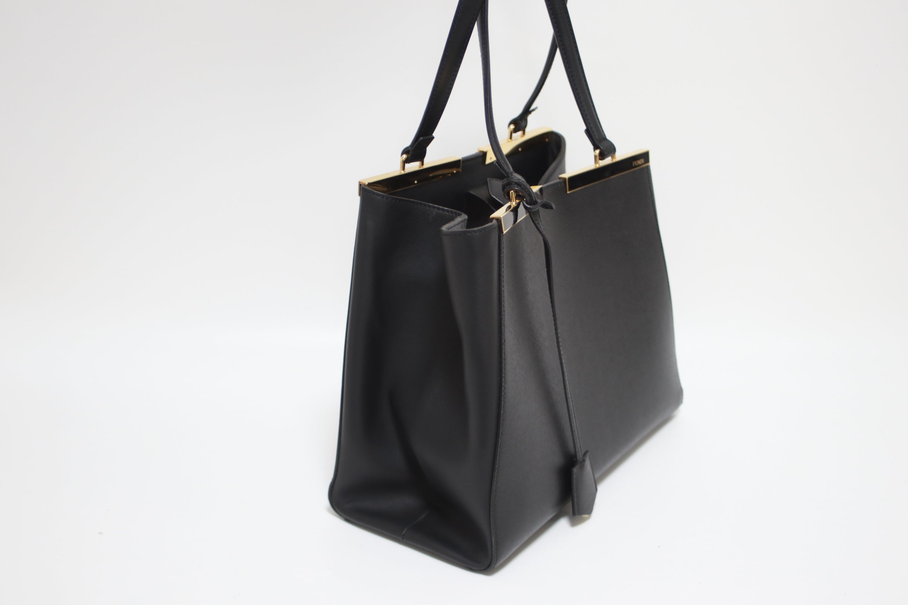 Fendi 3 Jours Tote Bag Black Used