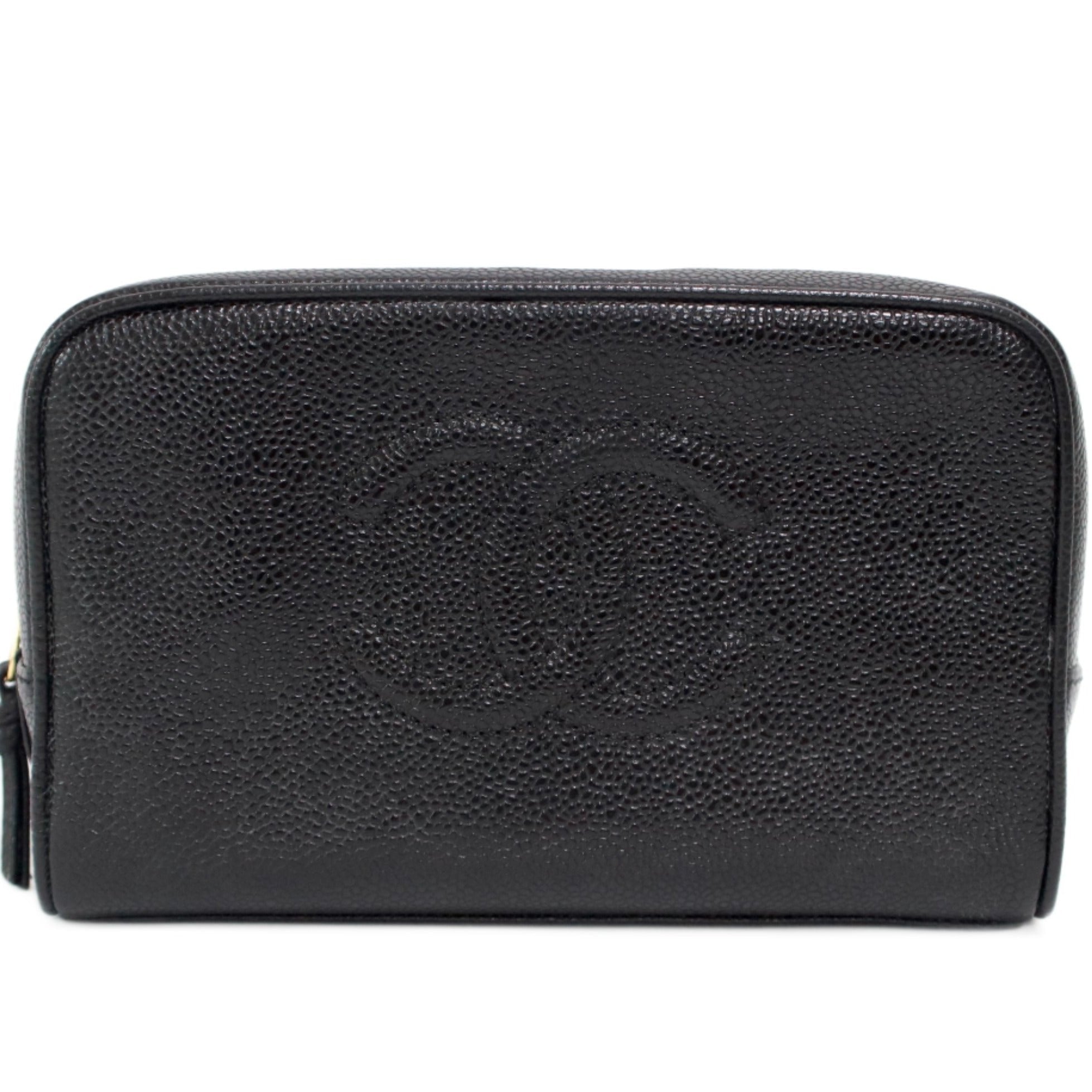 Chanel Cosmetic Caviar Pouch Used