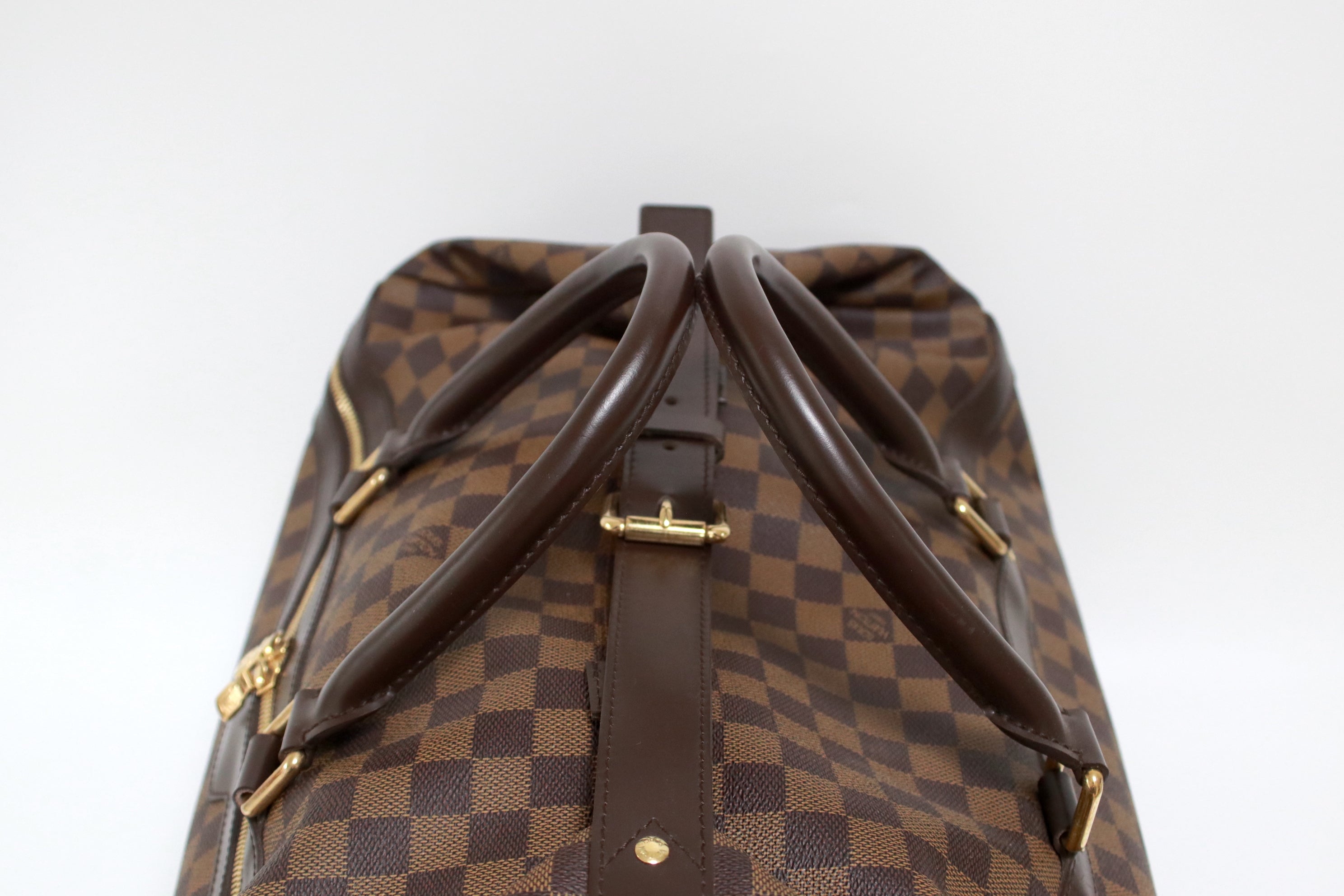 Louis Vuitton Eole 50 Damier Ebene Duffle Rolling Luggage Used