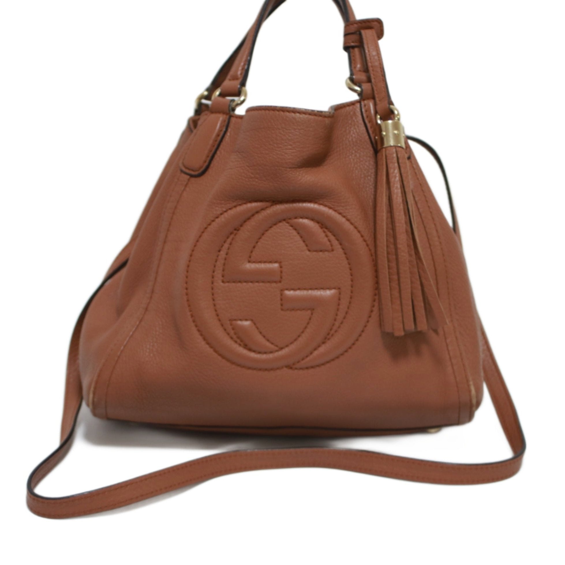 Gucci Soho Brown Two Way Shoulder Bag Used