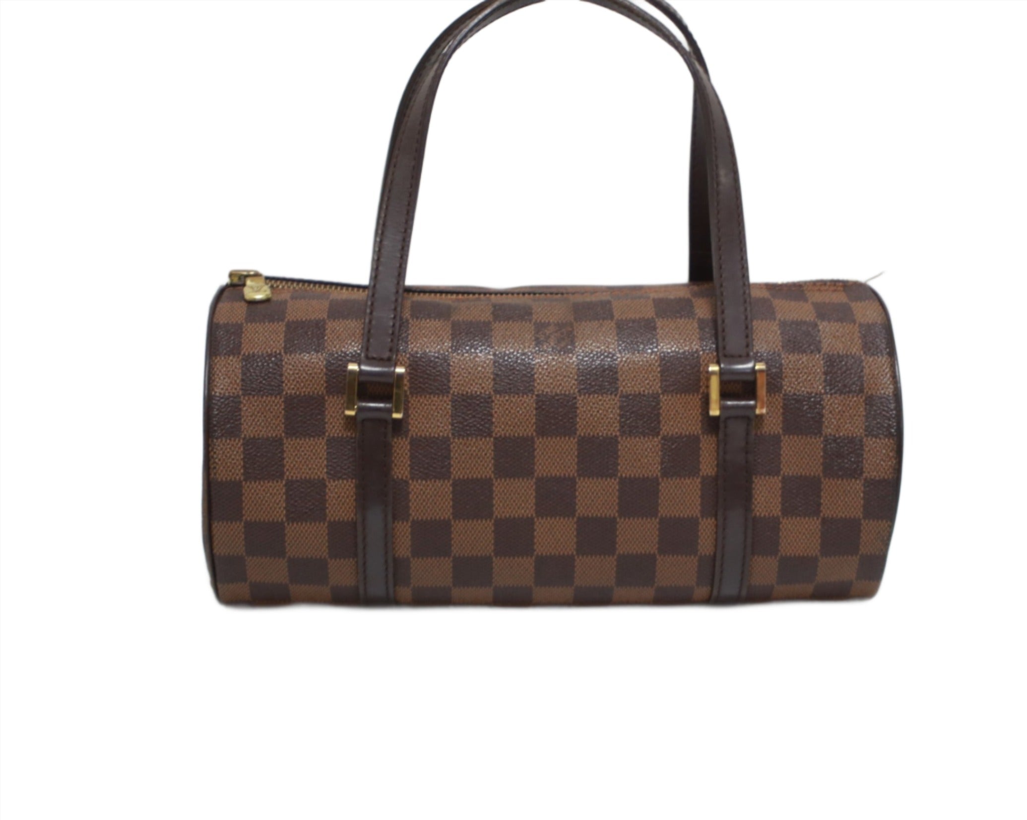 Louis Vuitton Papillon 27 Damier Ebene Handbag Used (8191)