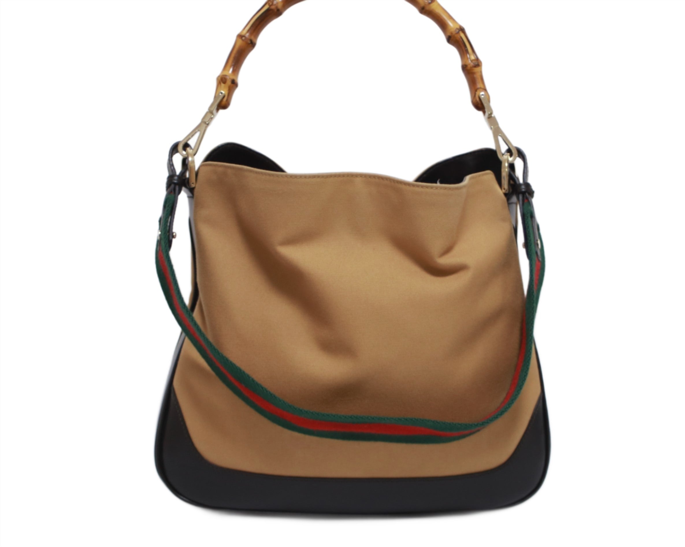 Gucci Bamboo Shoulder Bag Sheryline Strap Used (8194)