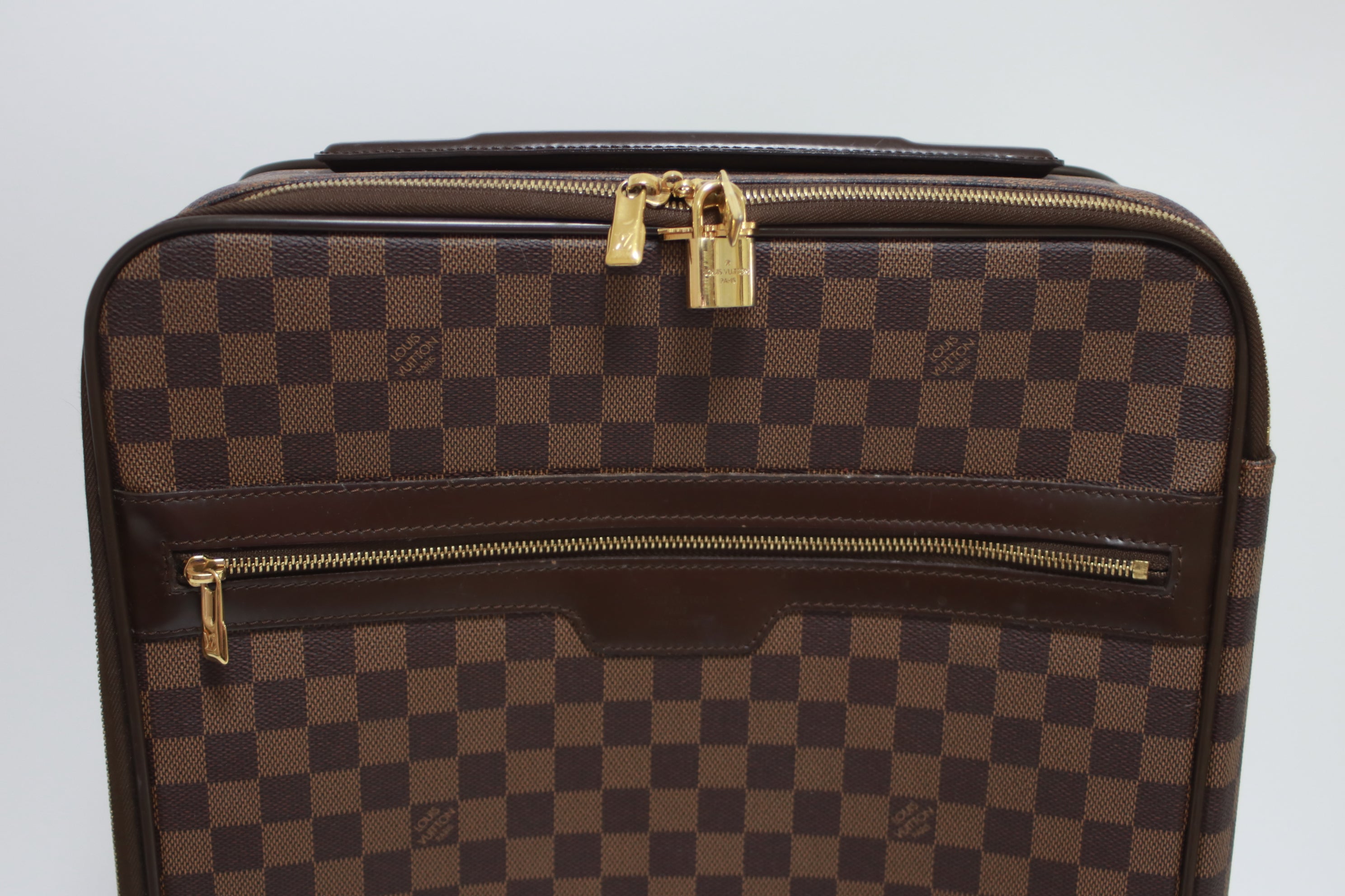 Louis Vuitton Pegase 45 Damier Ebene Rolling Luggage Used (8211)