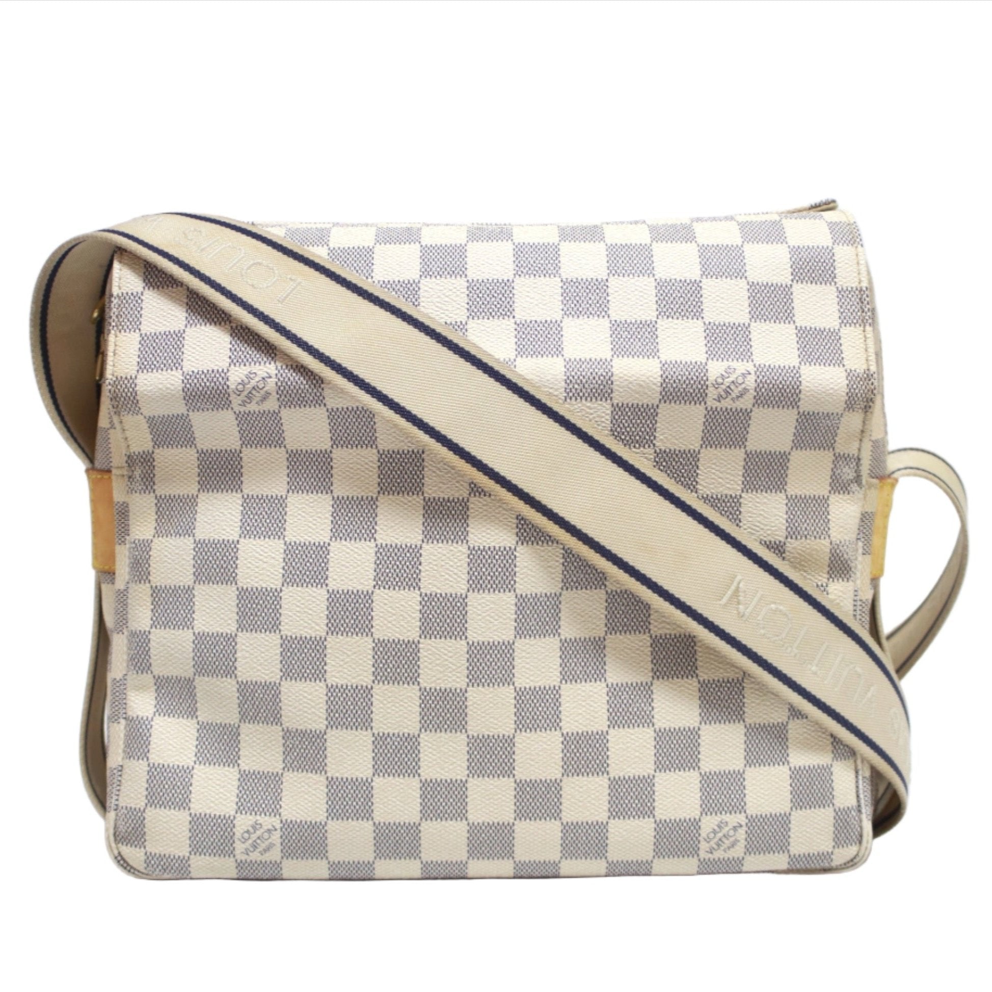 Louis Vuitton Naviglio Damier Azur Messenger Bag Used