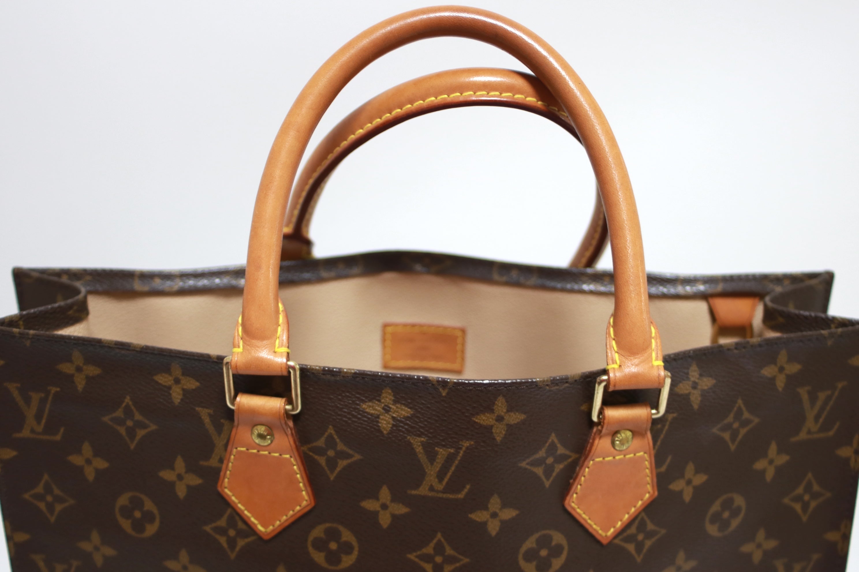 Louis Vuitton Sac Plat Tote Bag Used (8236)